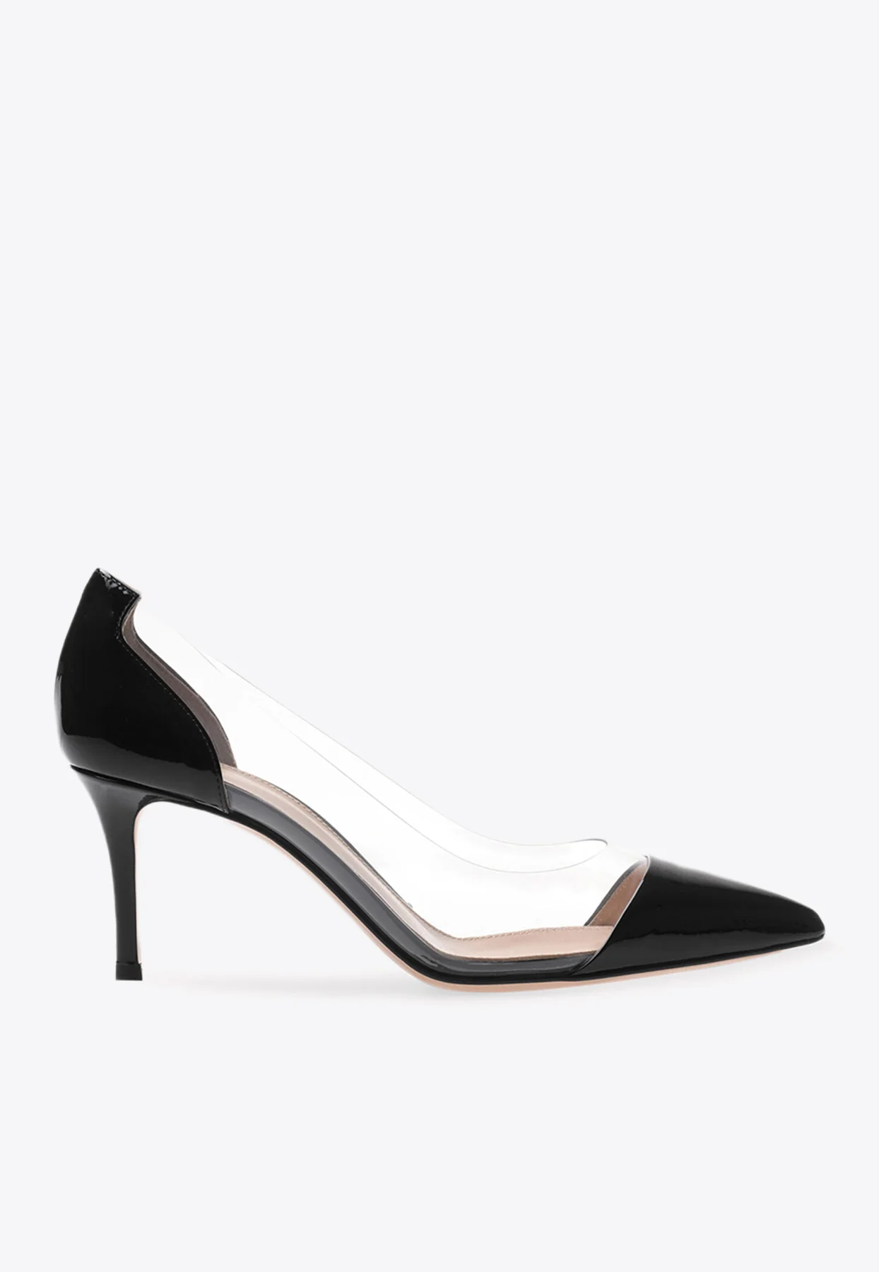 Gianvito Rossi Plexi 70 Patent Pumps