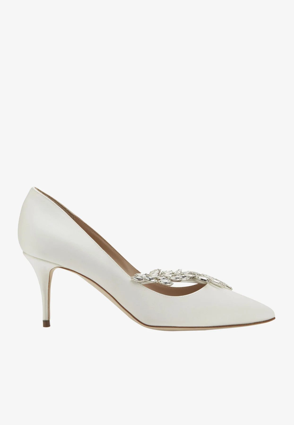 Manolo Blahnik Nadira 70 Crystal-Embellished Satin Pumps