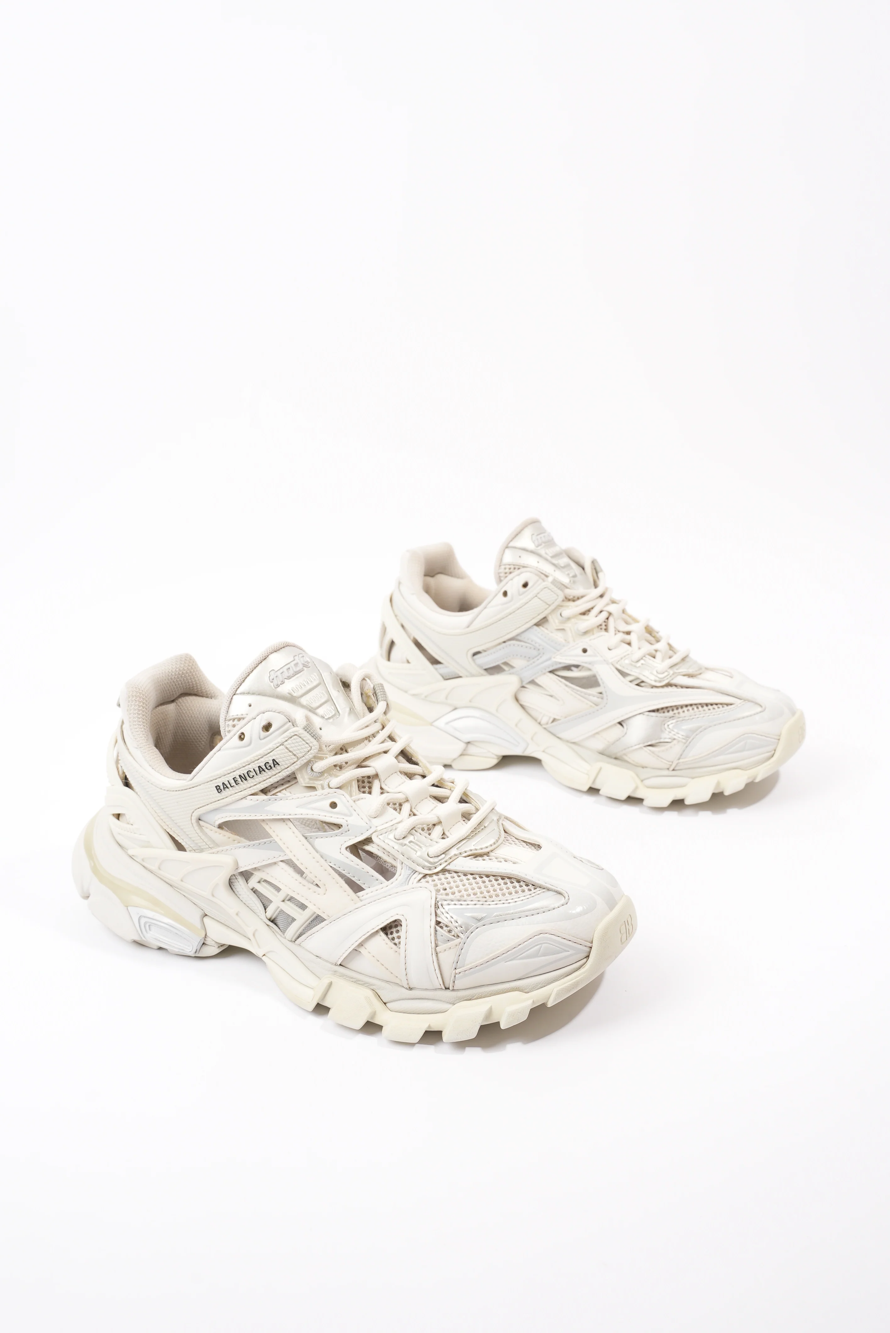 Balenciaga Track2 White / Silver Mesh EU 42 UK 8