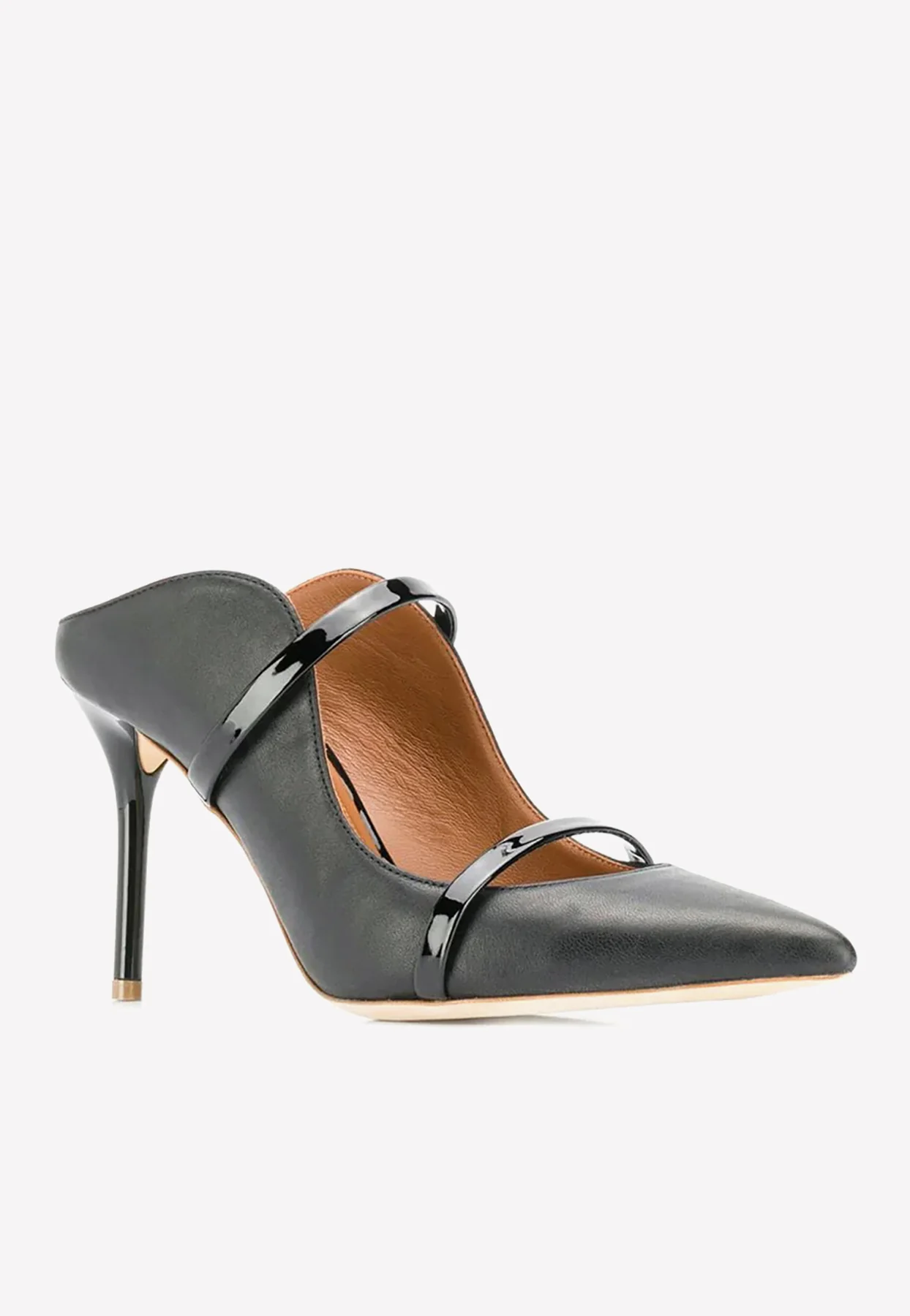 Malone Souliers Maureen 85 Pointed Mules in Leather