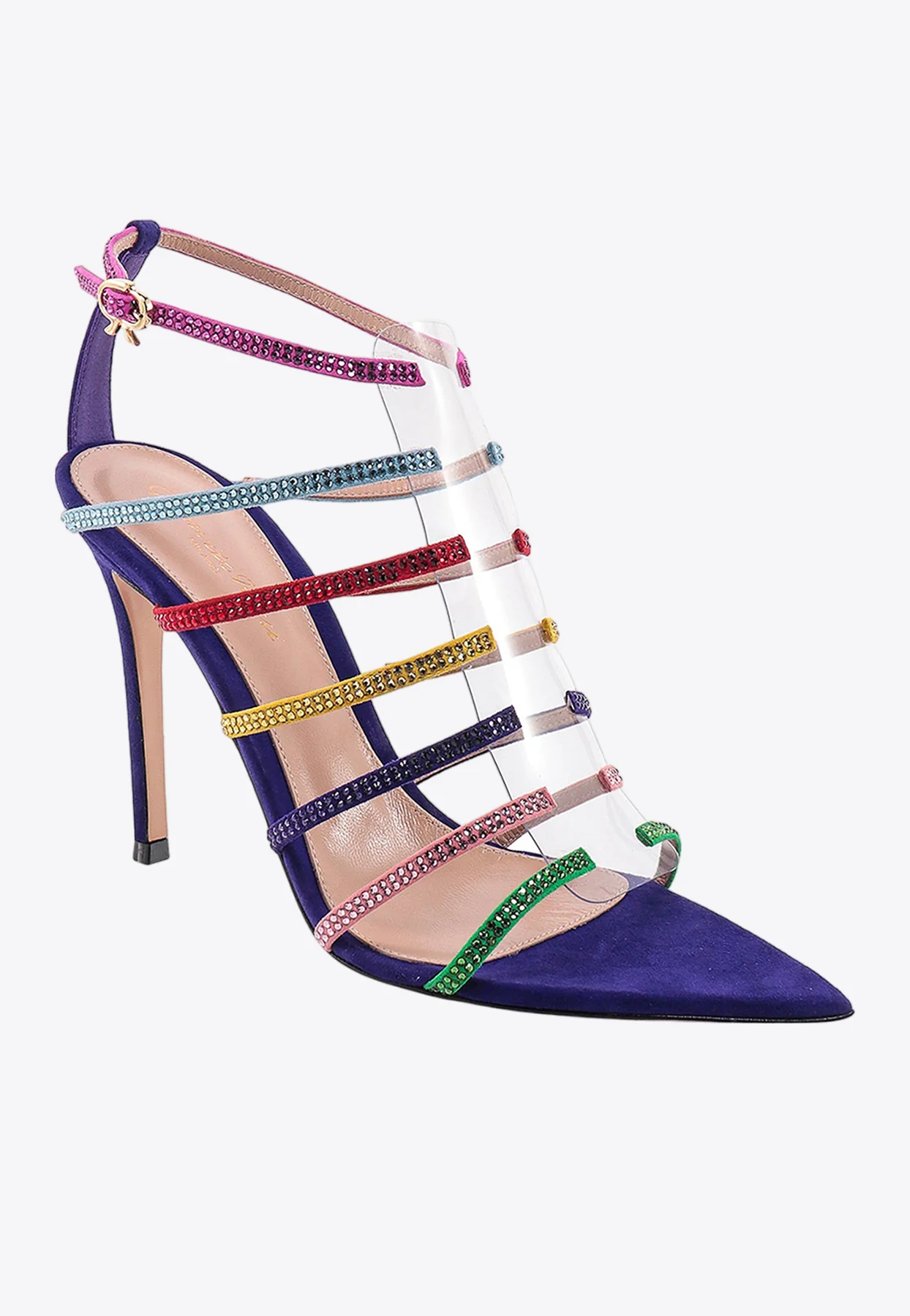 Gianvito Rossi Mirage 105 Crystal-Embellished Strappy Sandals