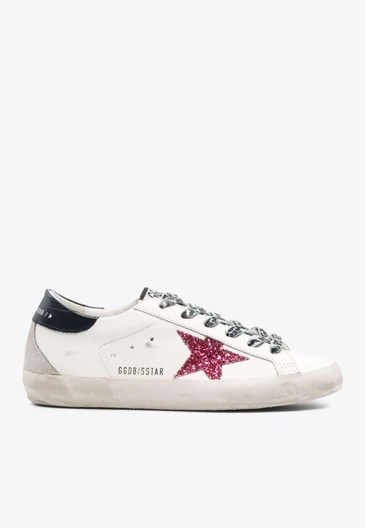 Golden Goose GGDB Super-Star Distressed Low-Top Sneakers in Leather Women Men