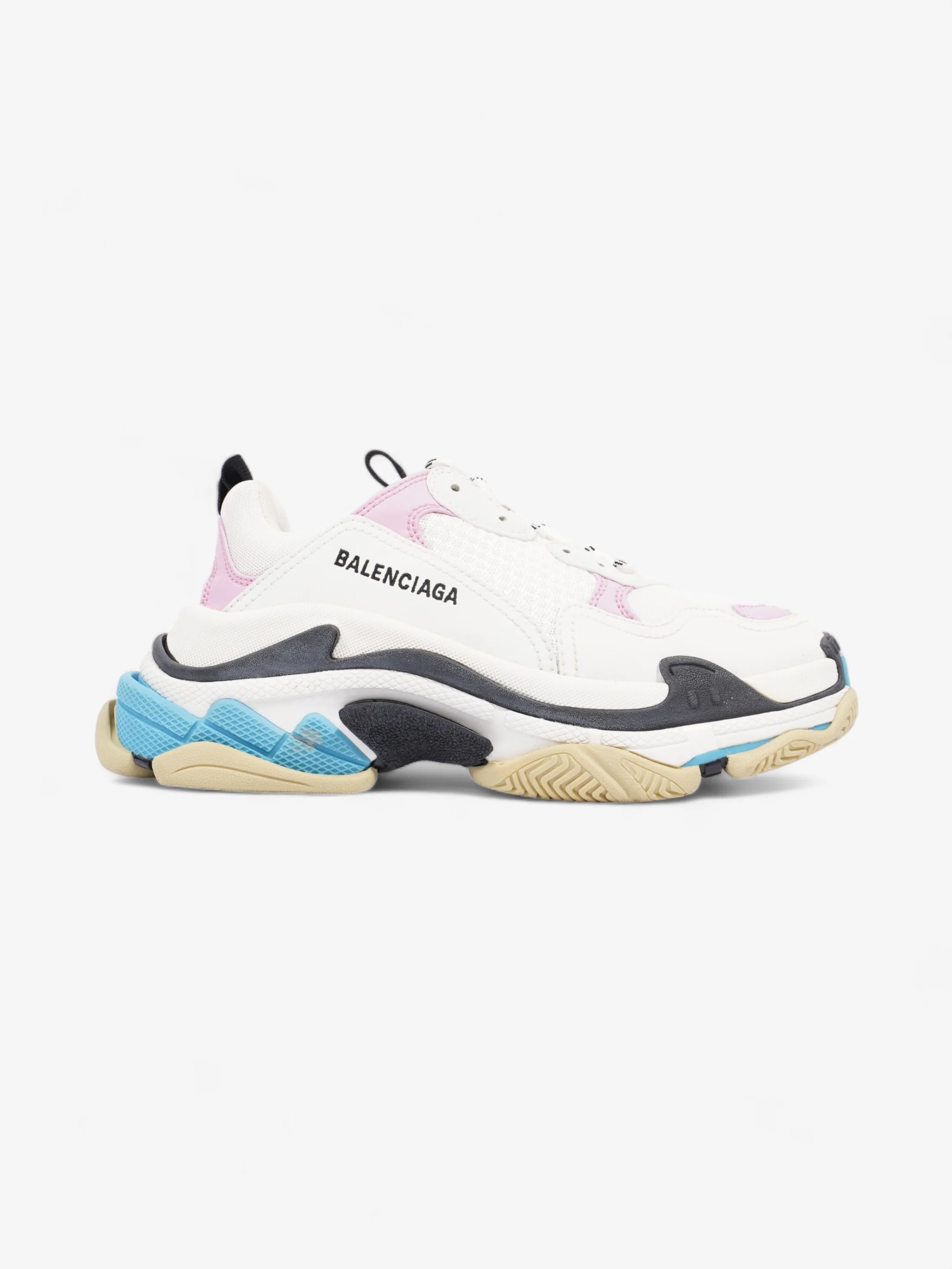 Balenciaga Triple S White / Pink / Black Mesh EU 39 UK 6