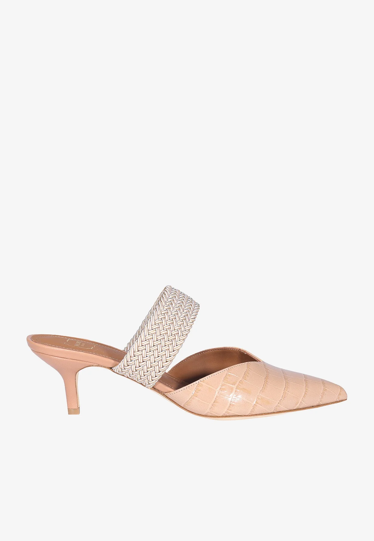 Malone Souliers Maisie 45 Mules in Croc-Embossed Leather