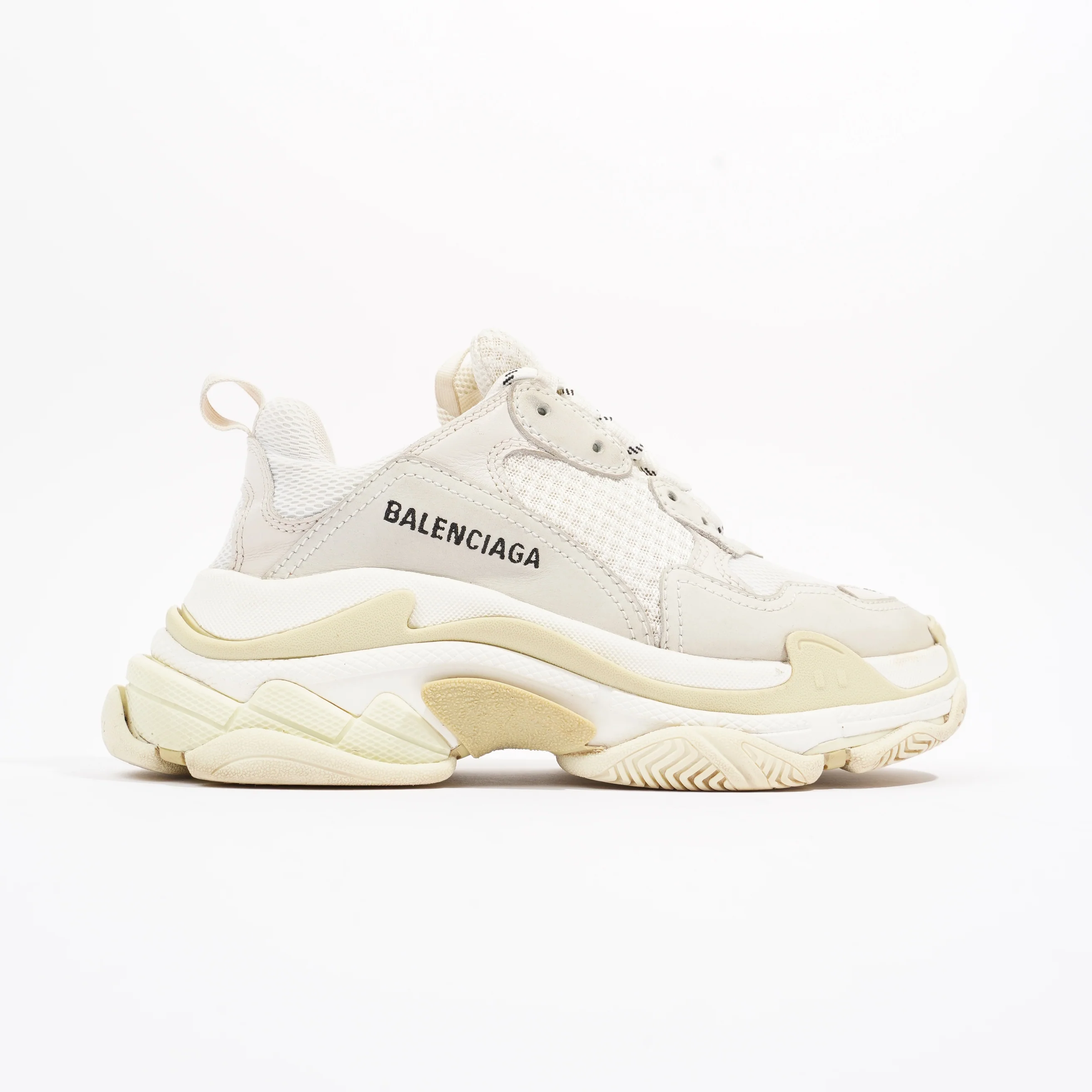 Balenciaga Triple S White / Cream Mesh EU 37 UK 4