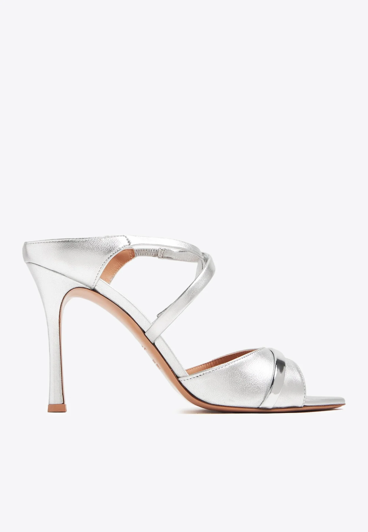 Malone Souliers Yoko 90 Metallic Leather Mules