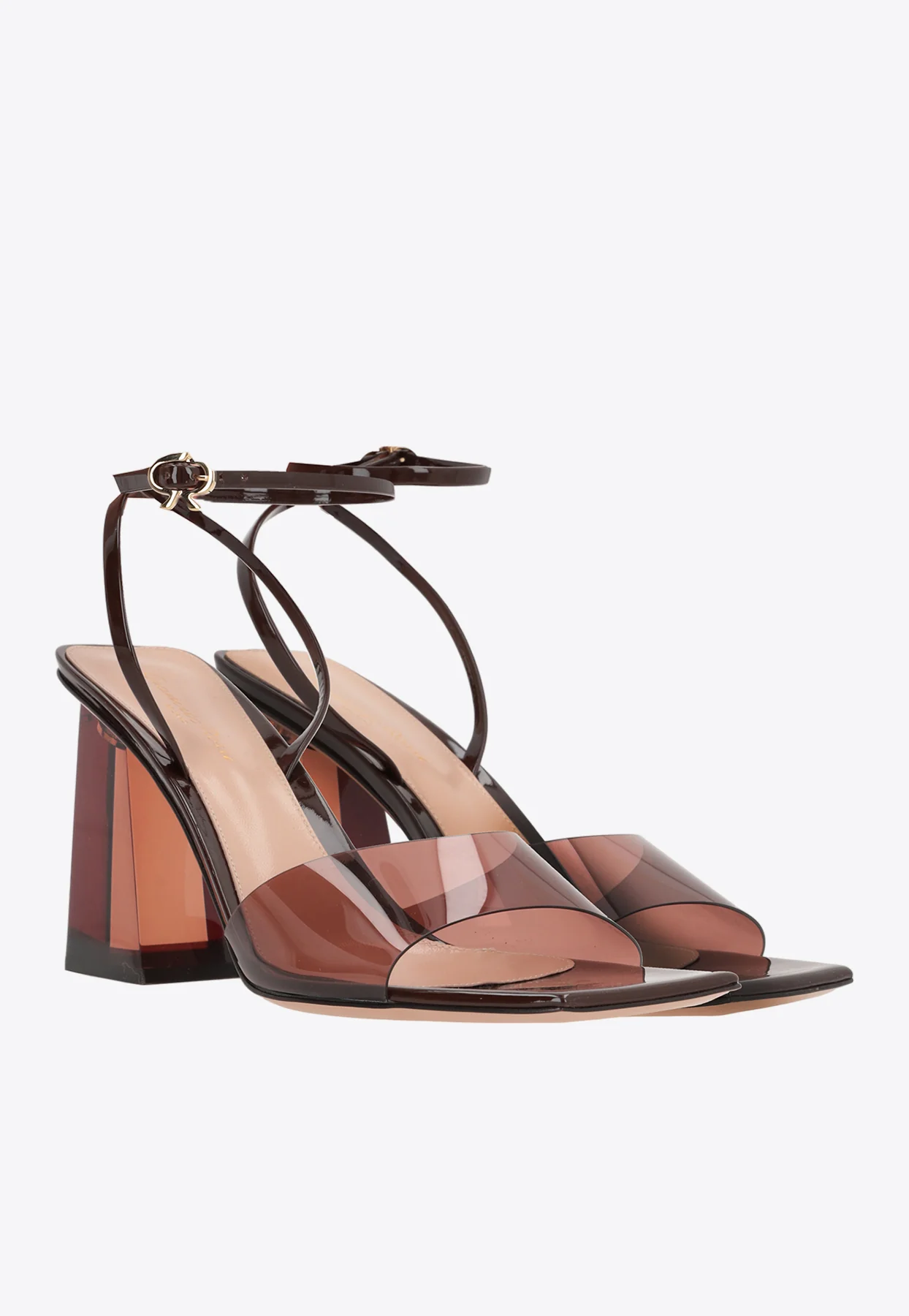 Gianvito Rossi Cosmic 85 Metallic-Leather Sandals