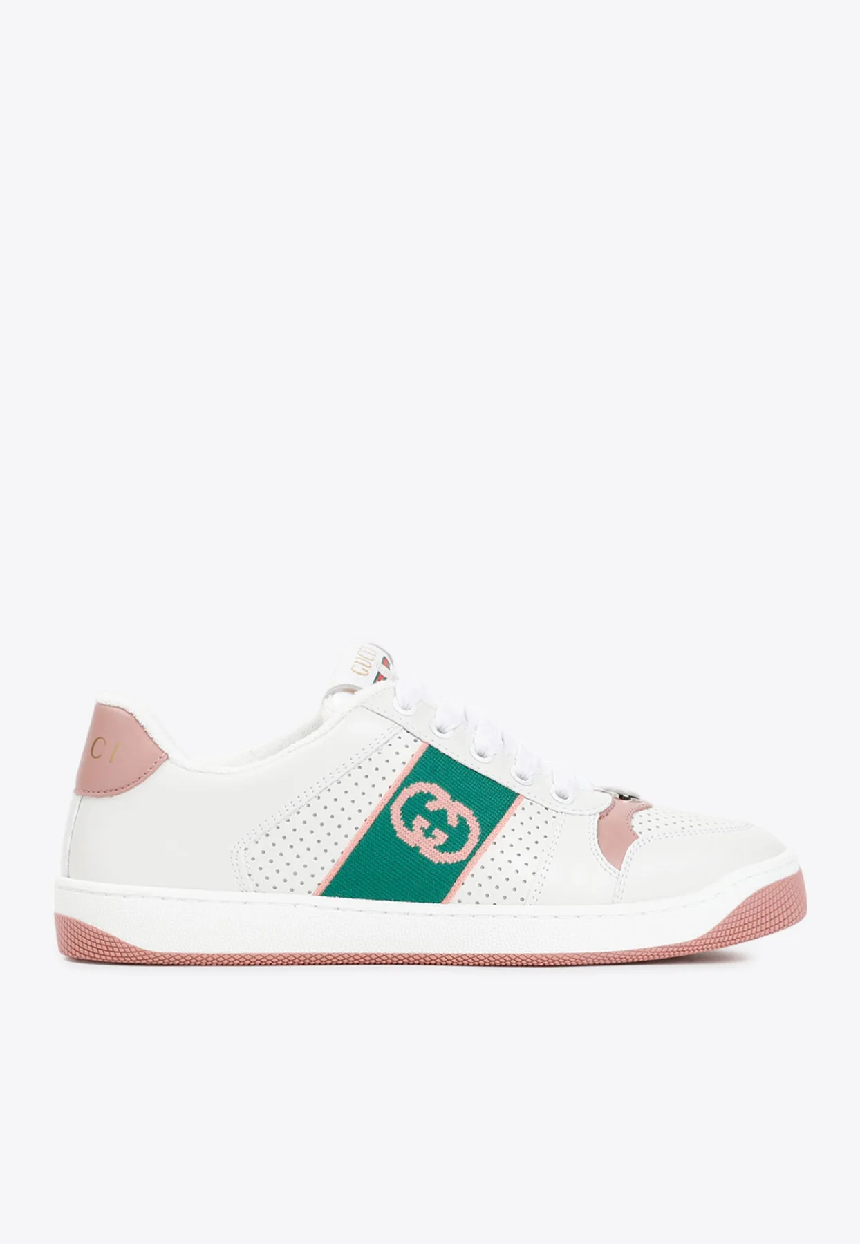 Gucci Screener Low-Top Leather Sneakers