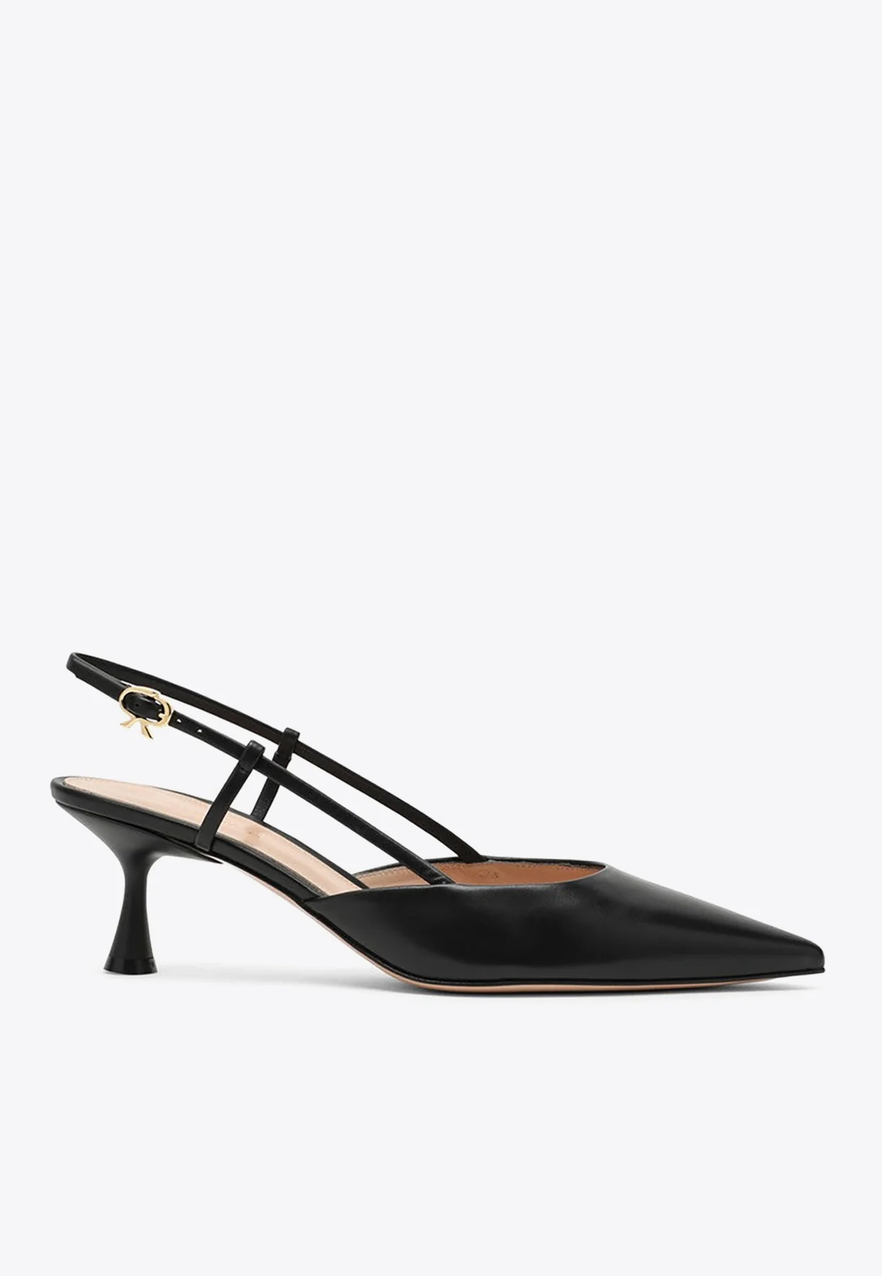 Gianvito Rossi Ascent 55 Slingback Pumps in Calf Leather