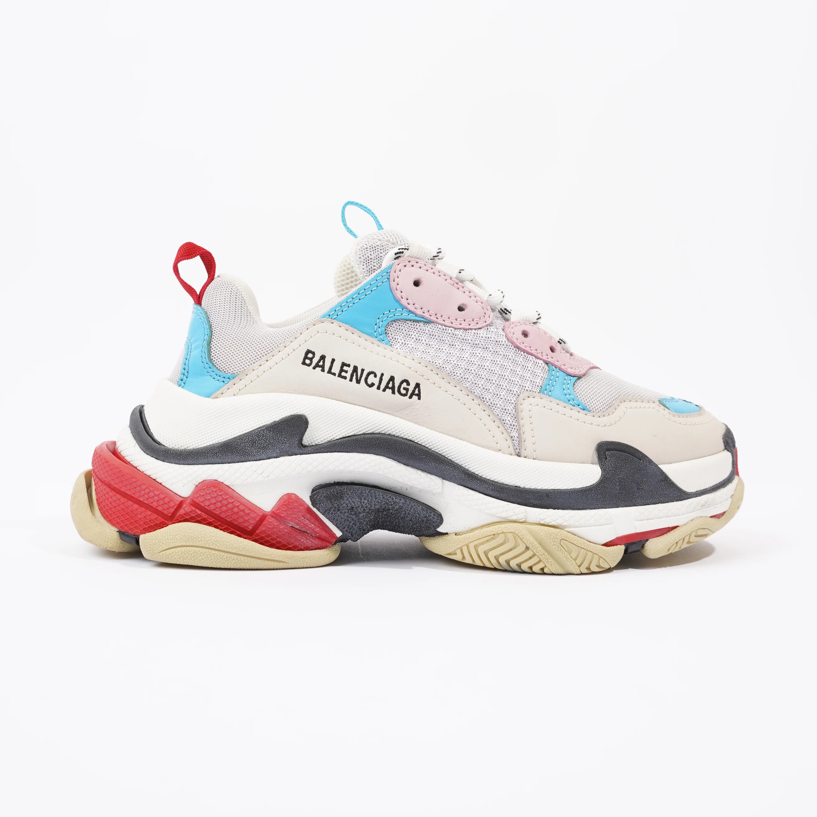 Balenciaga Triple S White / Pink / Blue Mesh EU 37 UK 4