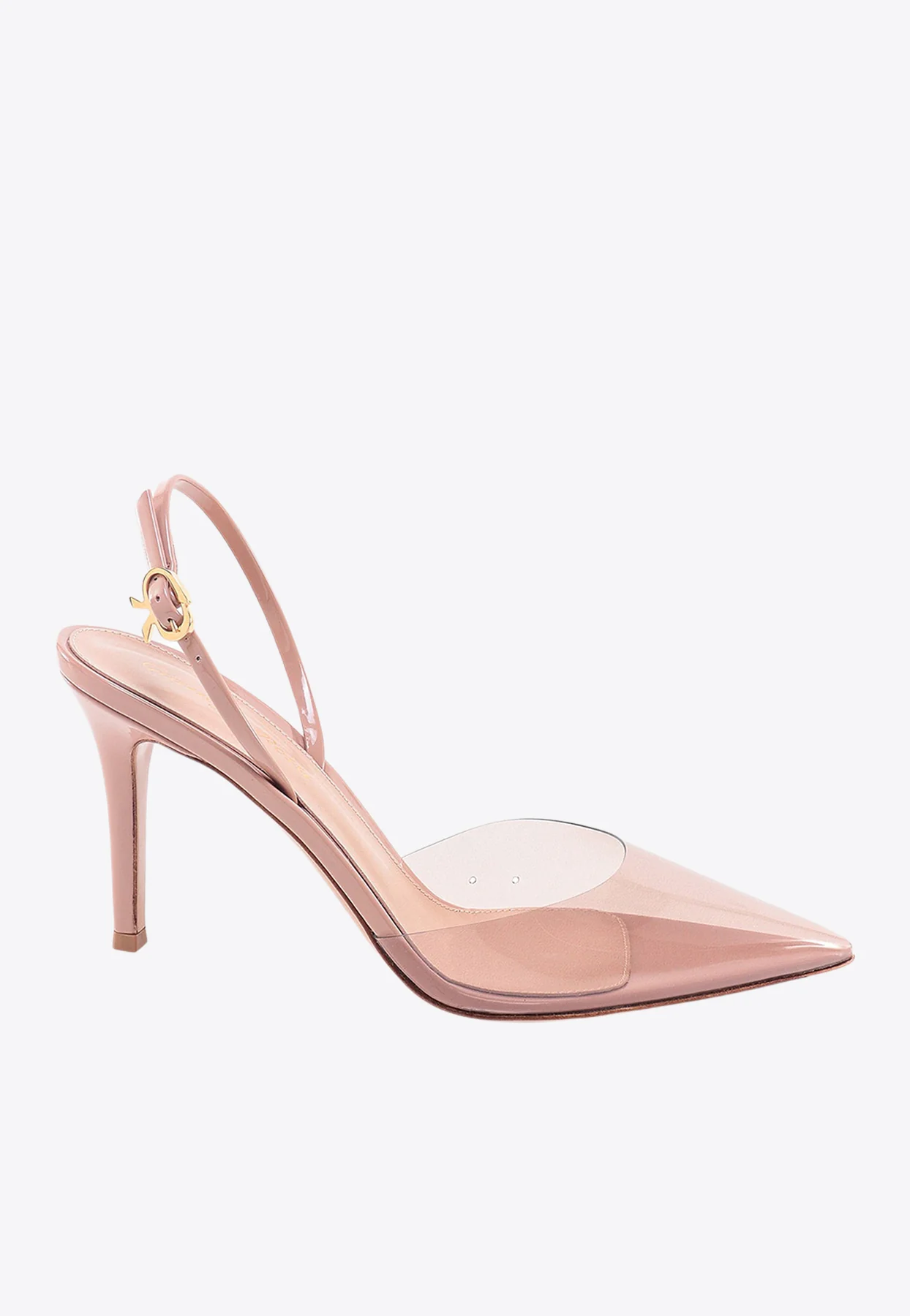 Gianvito Rossi Ribbon D'Orsay 85  Slingback PVC Pumps