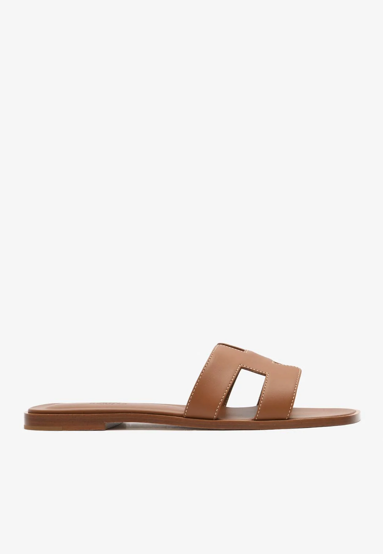 Hermes Oran H Cut-Out Sandals in Box Calfskin