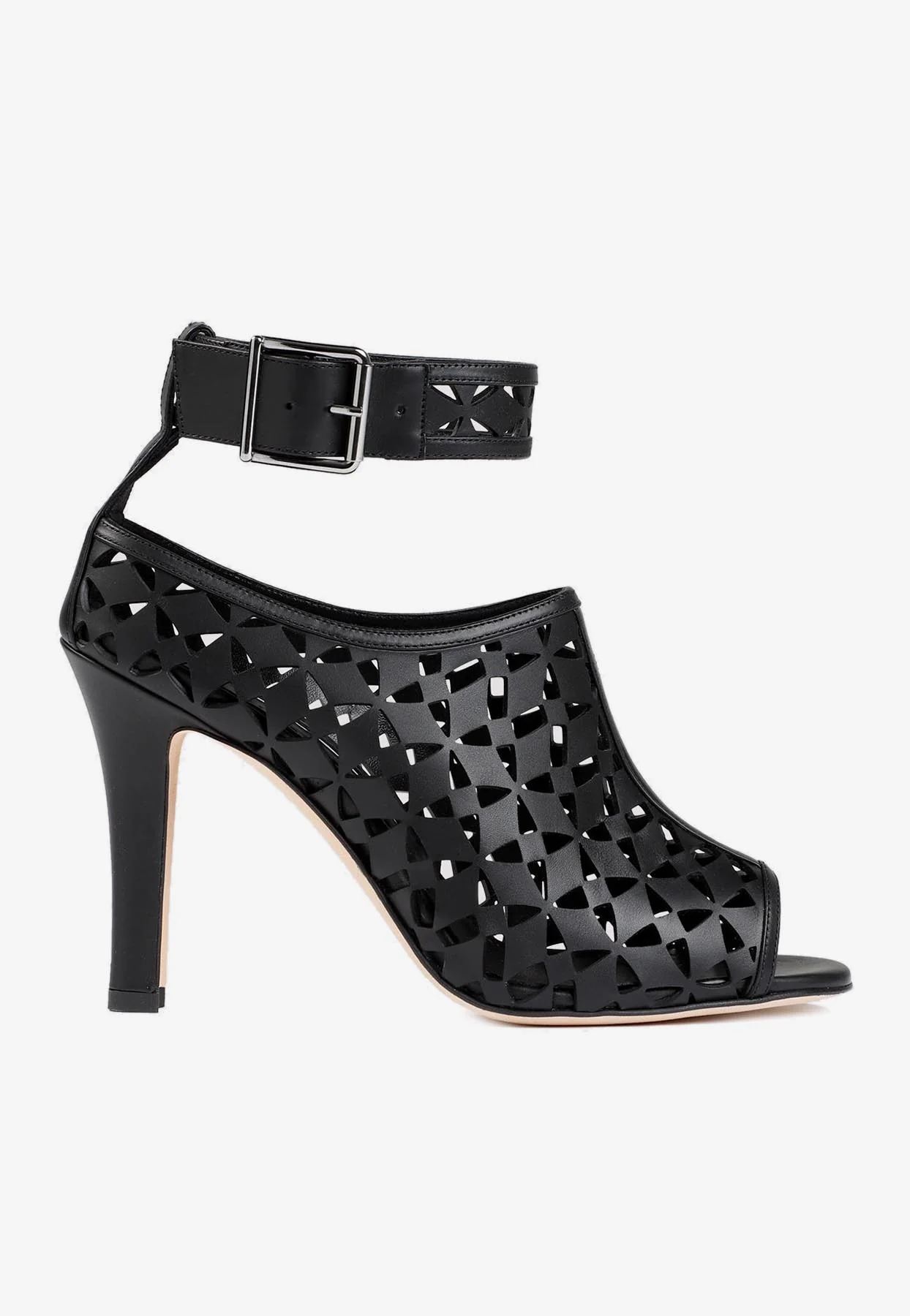 Manolo Blahnik Tingah 105 Cut-Out Sandals in Calf Leather