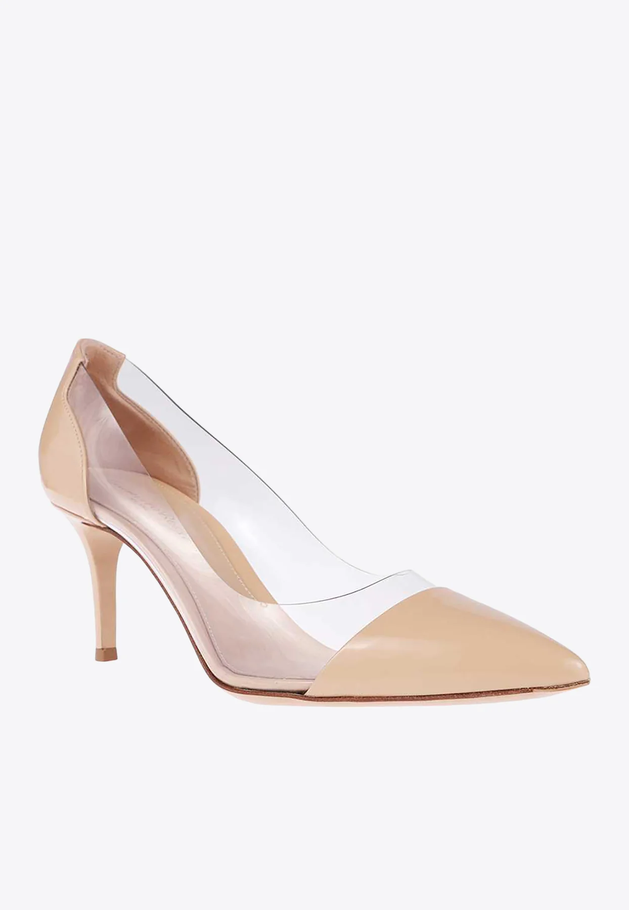 Gianvito Rossi Plexi 70 Patent Pumps