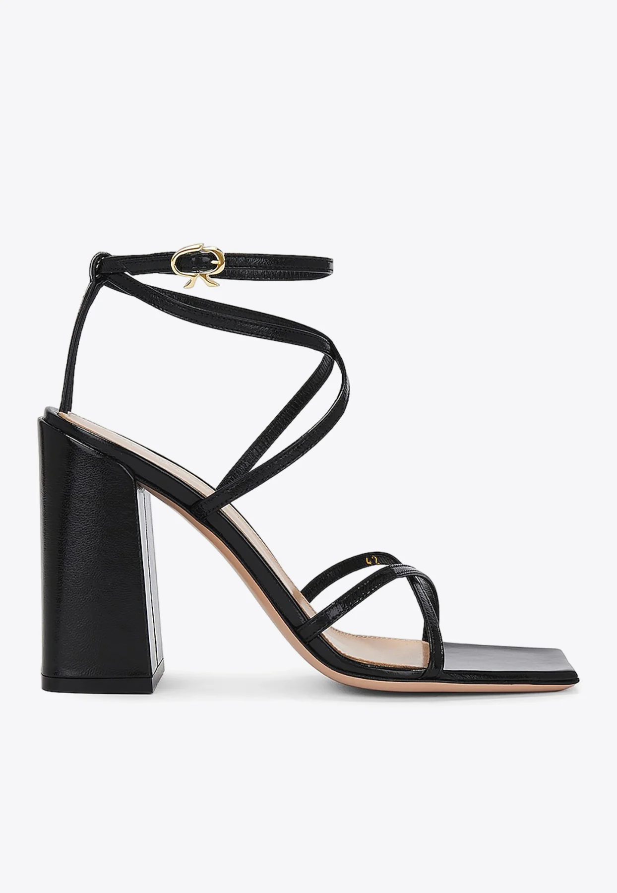 Gianvito Rossi 105 Cross-Over Leather Sandals