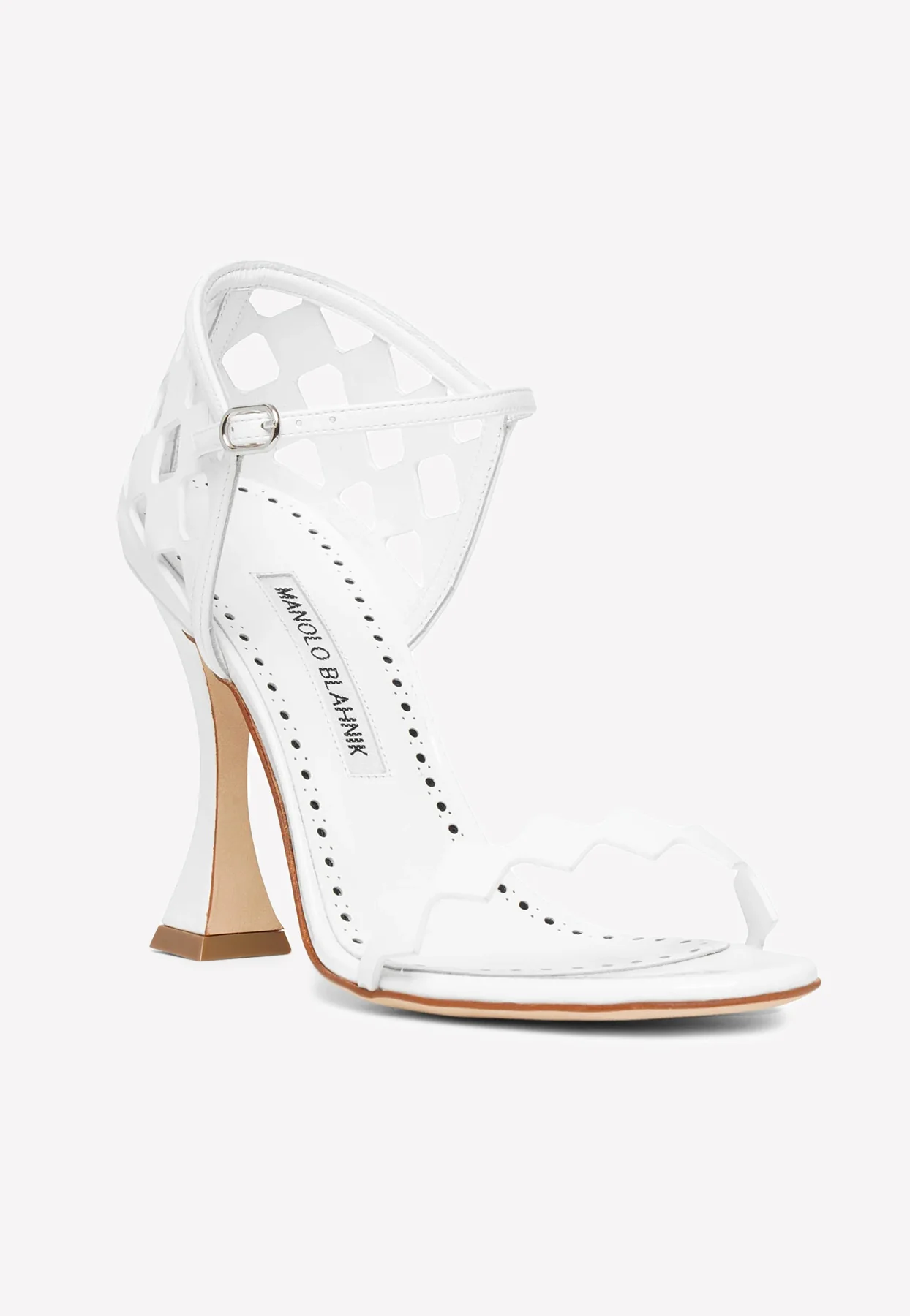 Manolo Blahnik Kalun 105 Sandals in Patent Leather