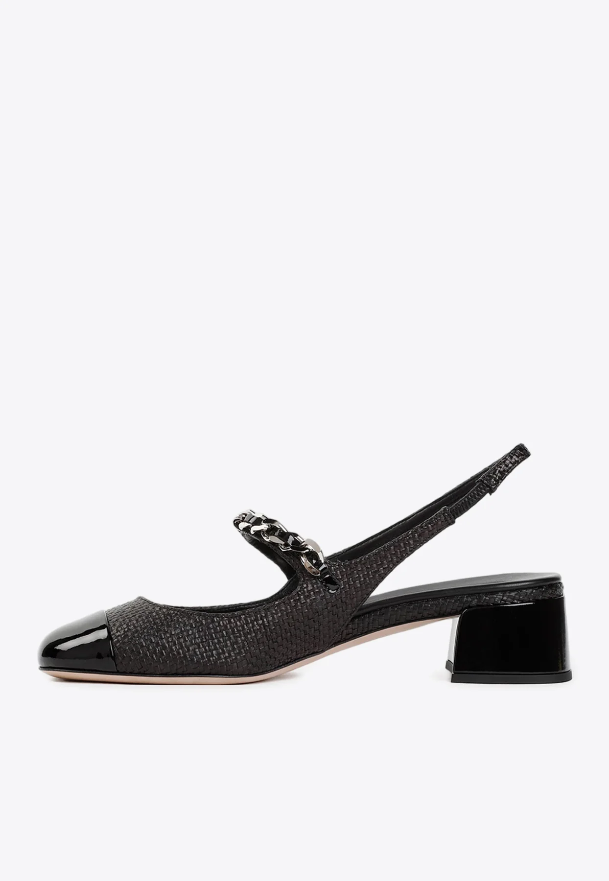 Miu Miu 45 Slingback Knitted Pumps