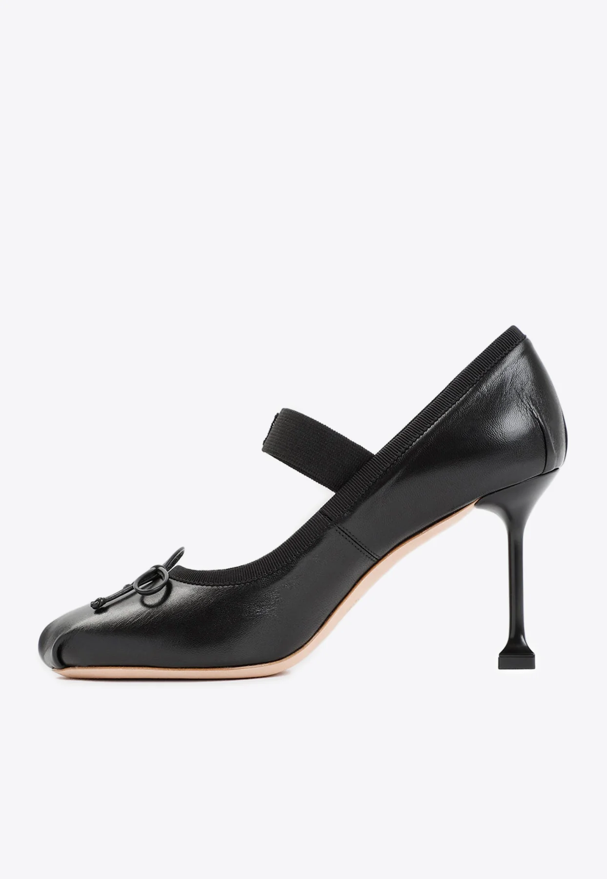 Miu Miu 85 Ballet Leather Pumps