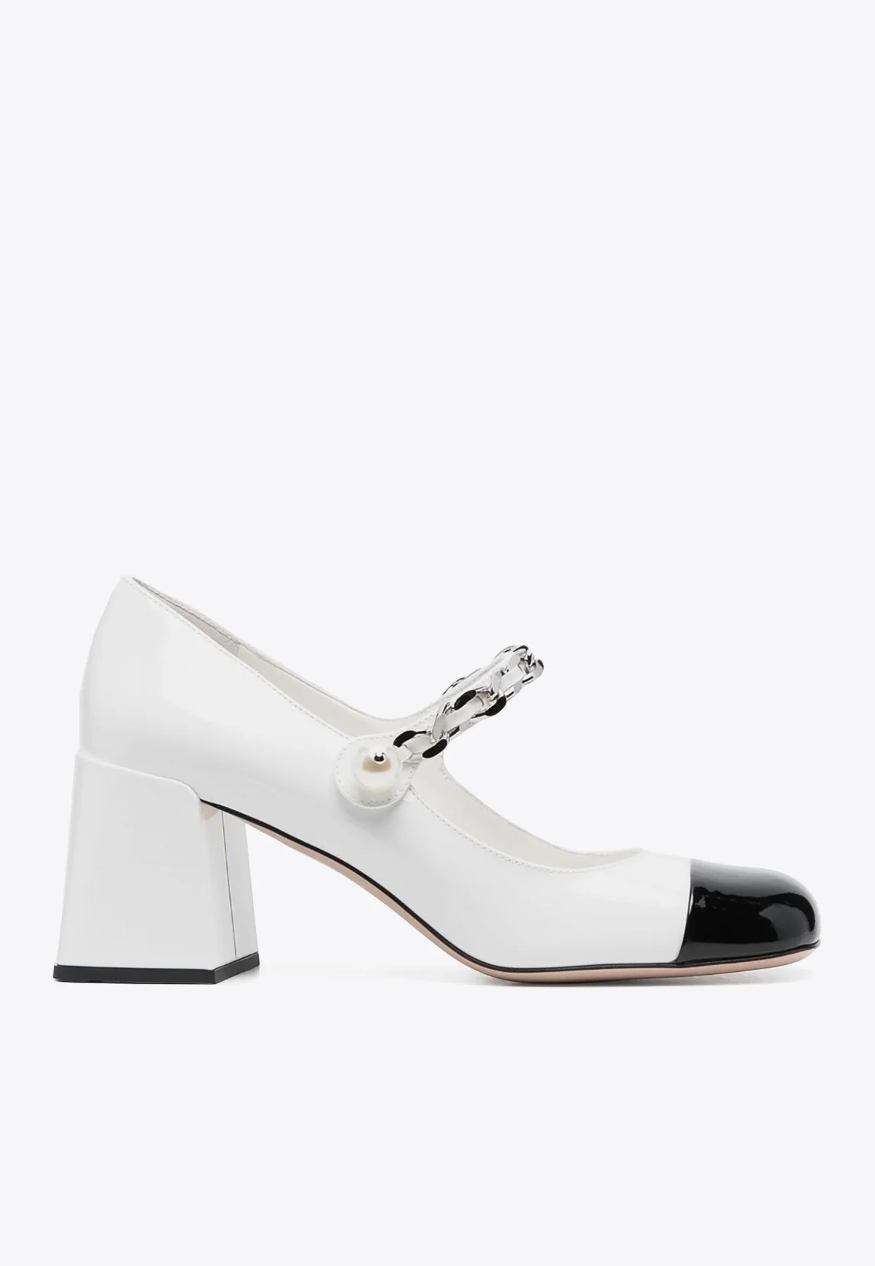 Miu Miu 65 Patent Leather Mary Jane Pumps