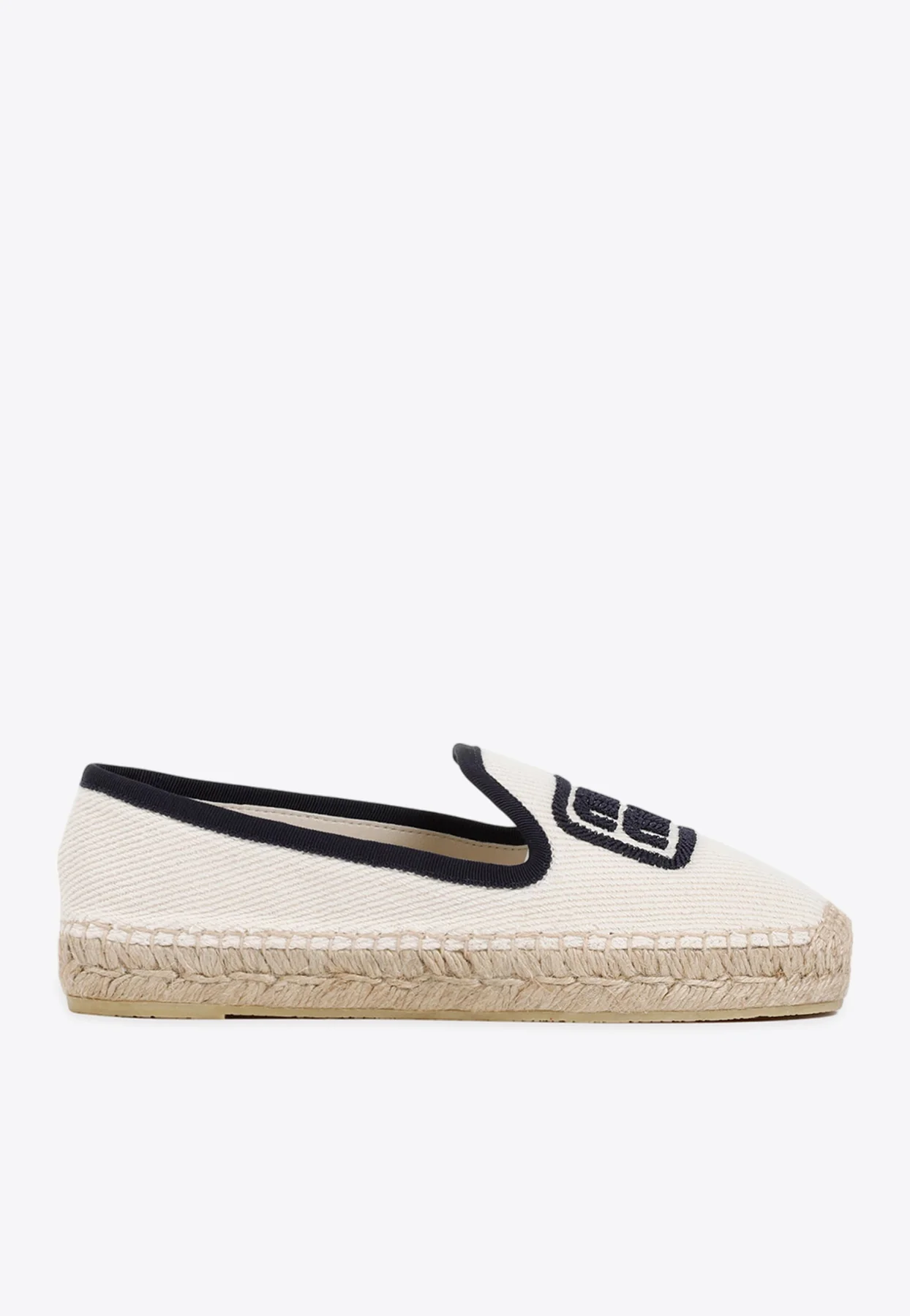 Miu Miu Logo Canvas Espadrilles