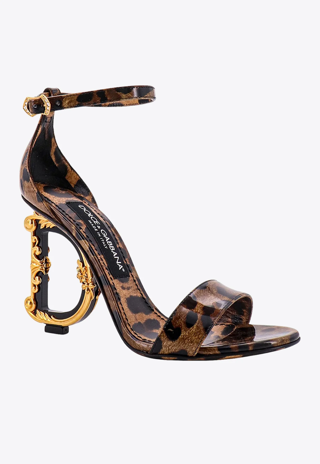 Dolce Gabbana Keira 105 Leopard Print Sandals
