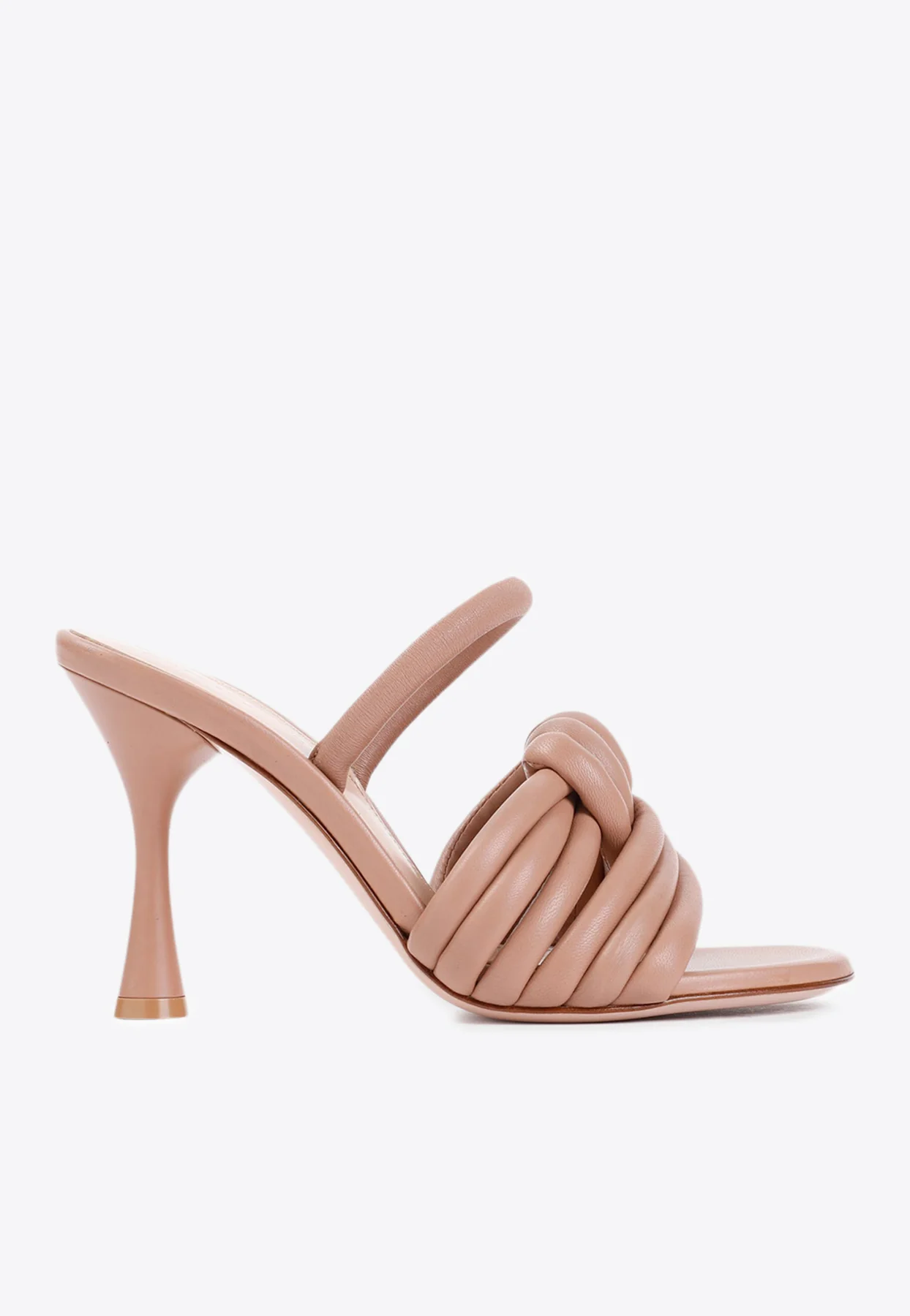 Gianvito Rossi Ottavia 95 Knotted Leather Slingback Sandals