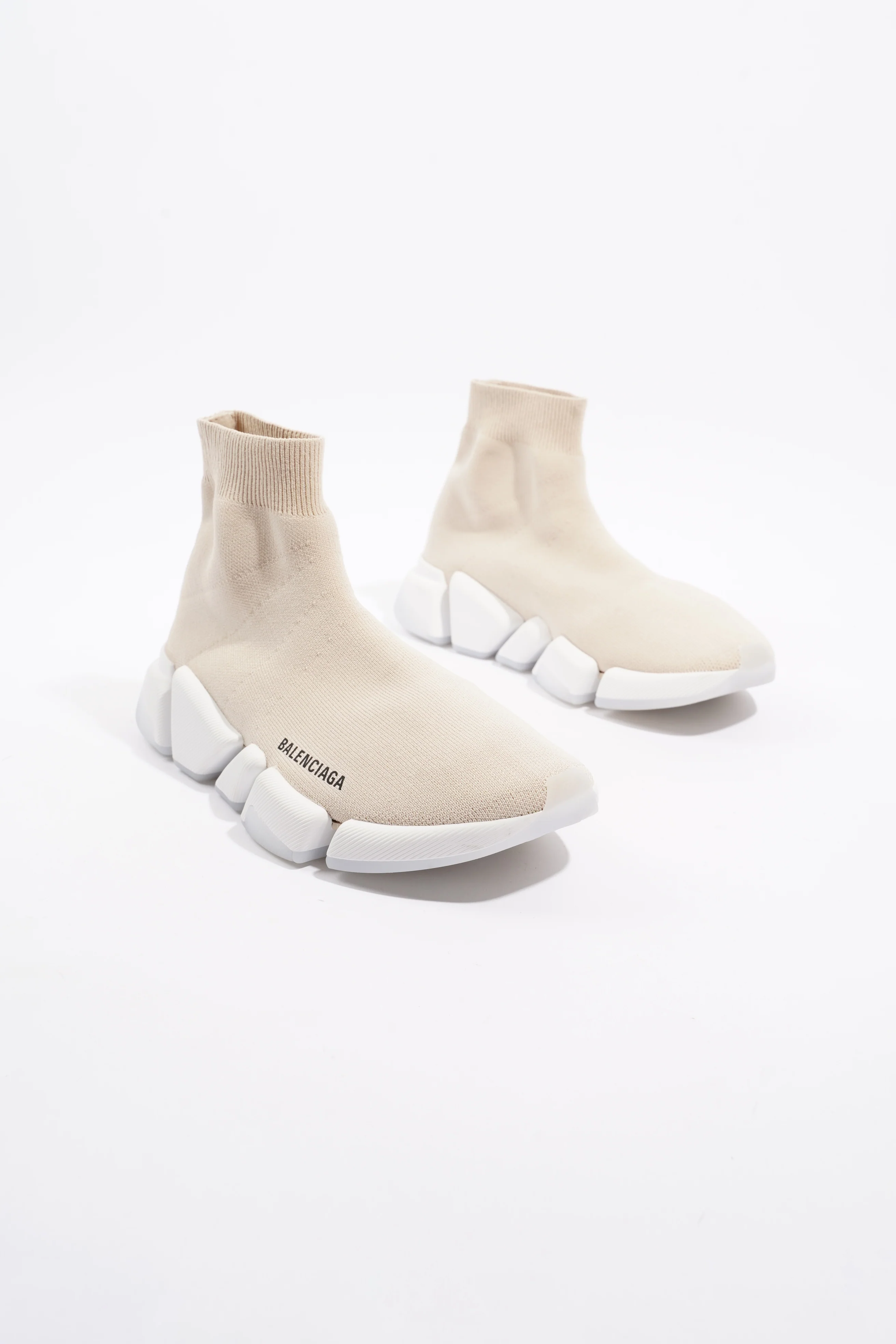 Balenciaga Speed 2.0 Beige Cotton EU 39 UK 6