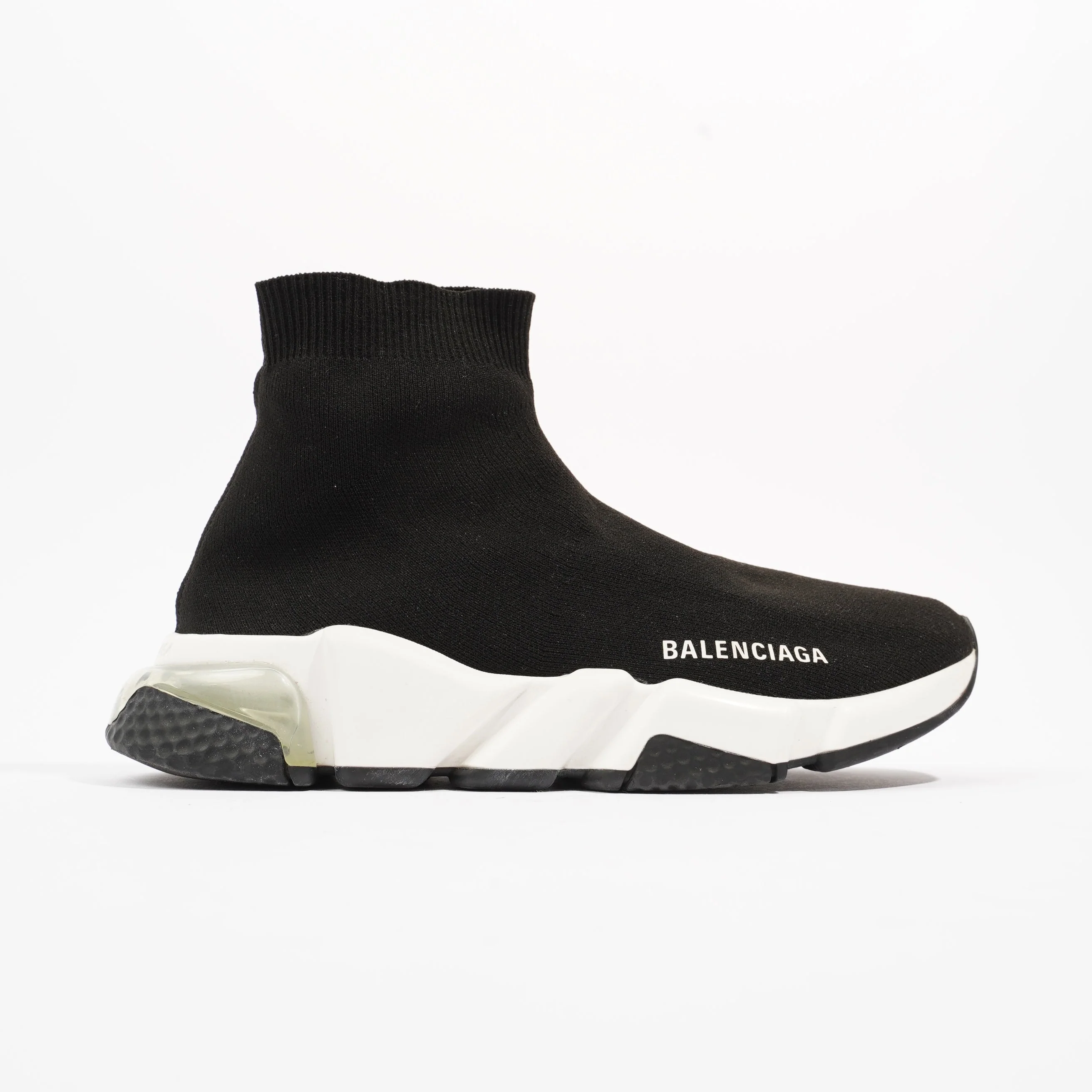 Balenciaga Speed Clear Sole Black Cotton EU 38 UK 5