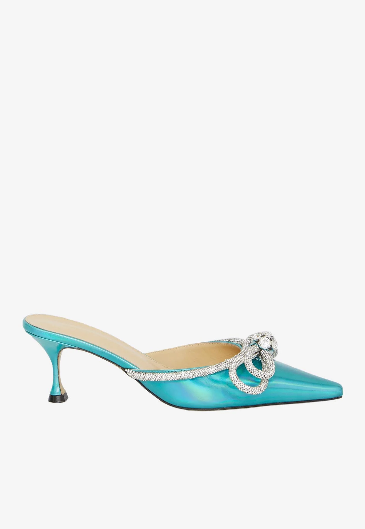 Mach and Mach 65 Iridescent Leather Pointed Mules