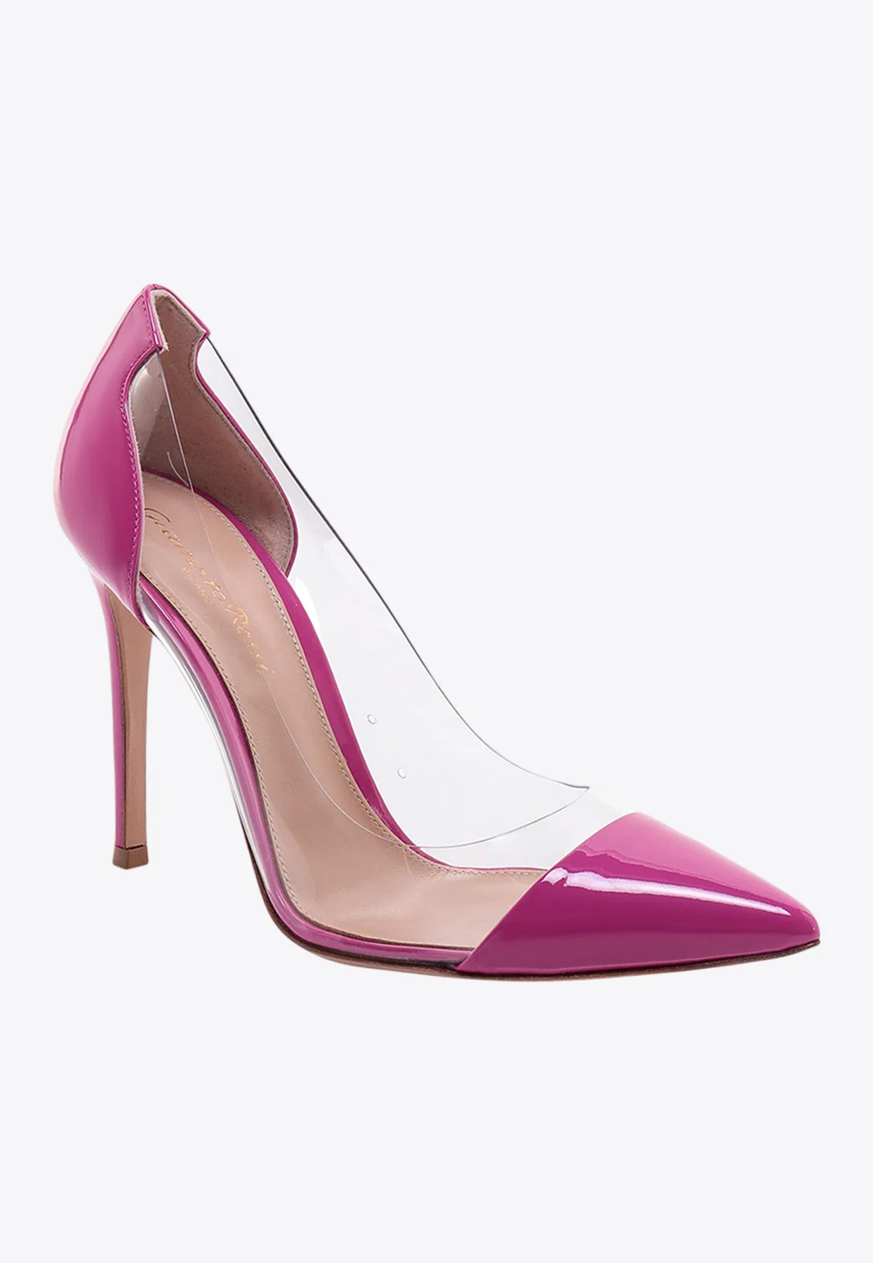 Gianvito Rossi Plexi 105 Patent Leather Pumps