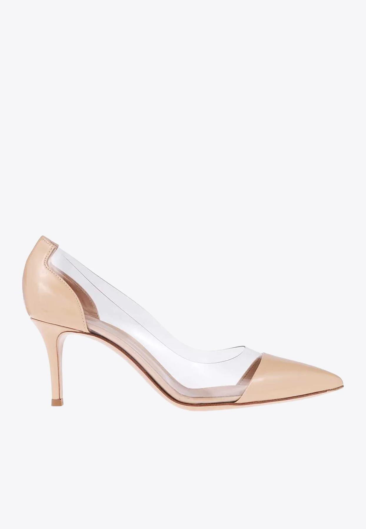 Gianvito Rossi Plexi 70 Patent Pumps