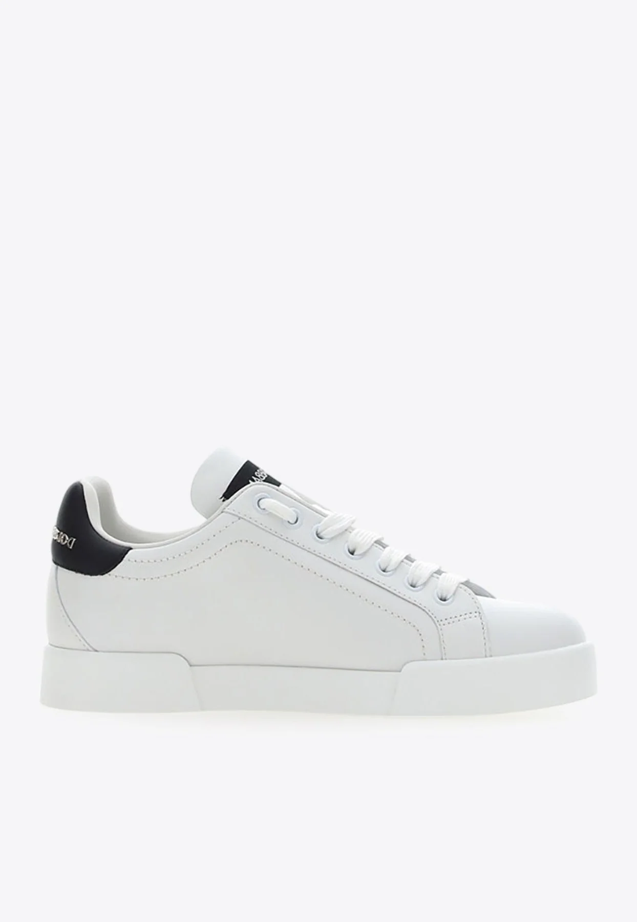 Dolce Gabbana Portofino Leather Low-Top Sneakers