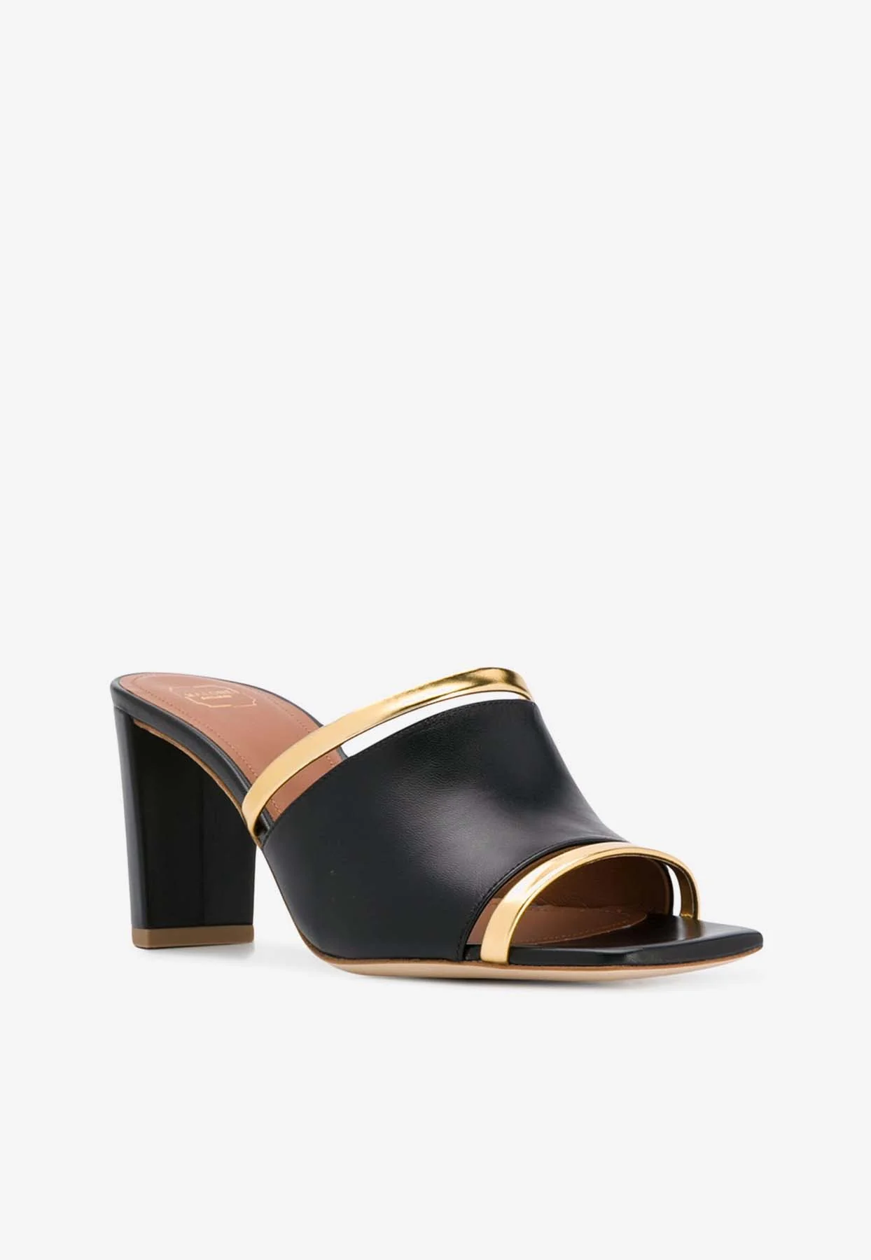 Malone Souliers Demi 70 Cut-Out Leather Mules