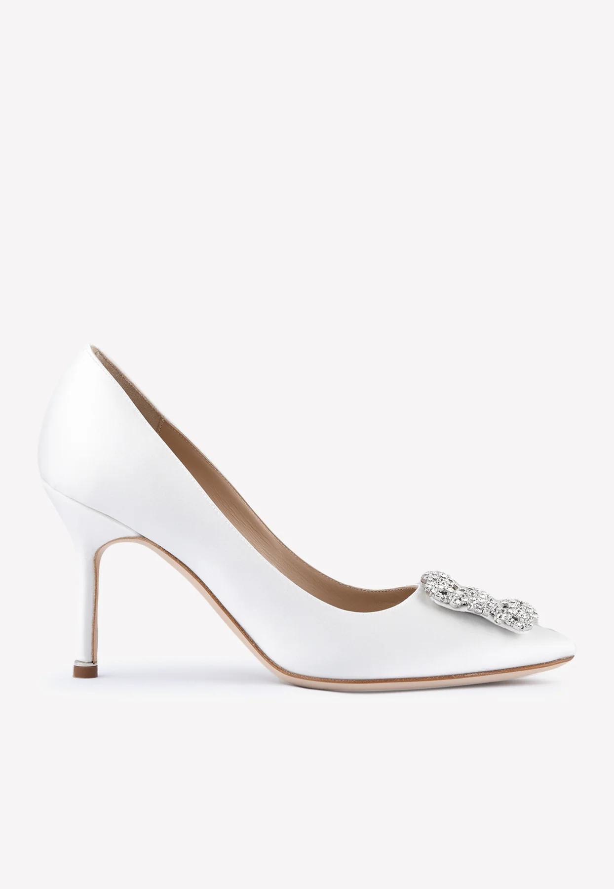 Manolo Blahnik Hangisi 90 Crystal Buckle Pumps