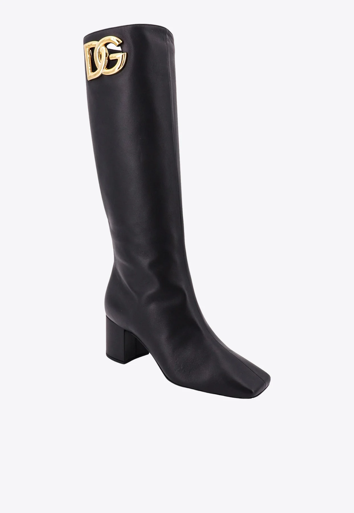 Dolce Gabbana Jackie 60 Nappa Leather Knee-High Boots