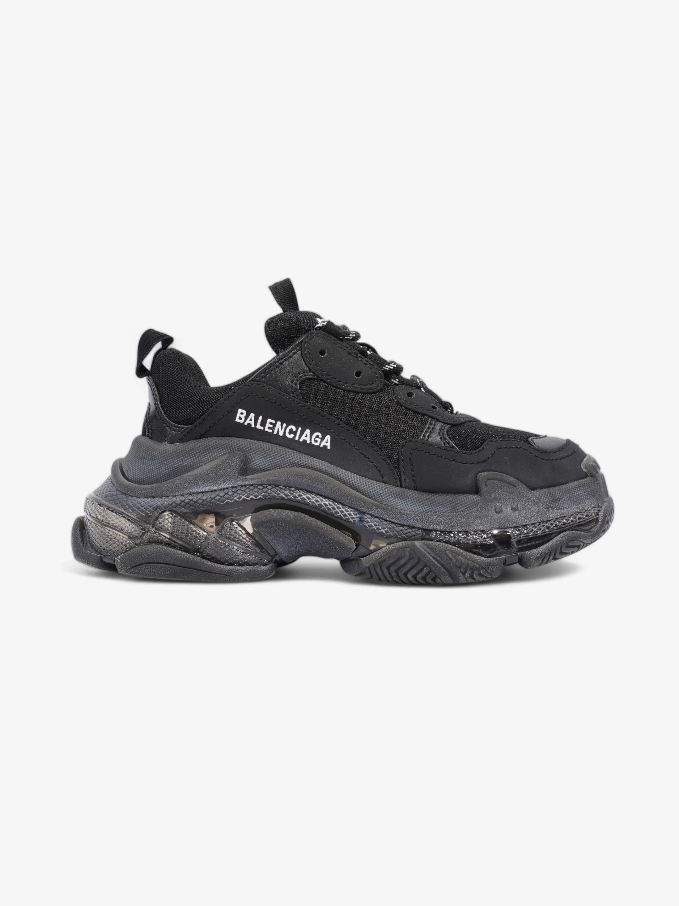 Balenciaga Triple S Black Clear Sole Mesh EU 36 UK 3