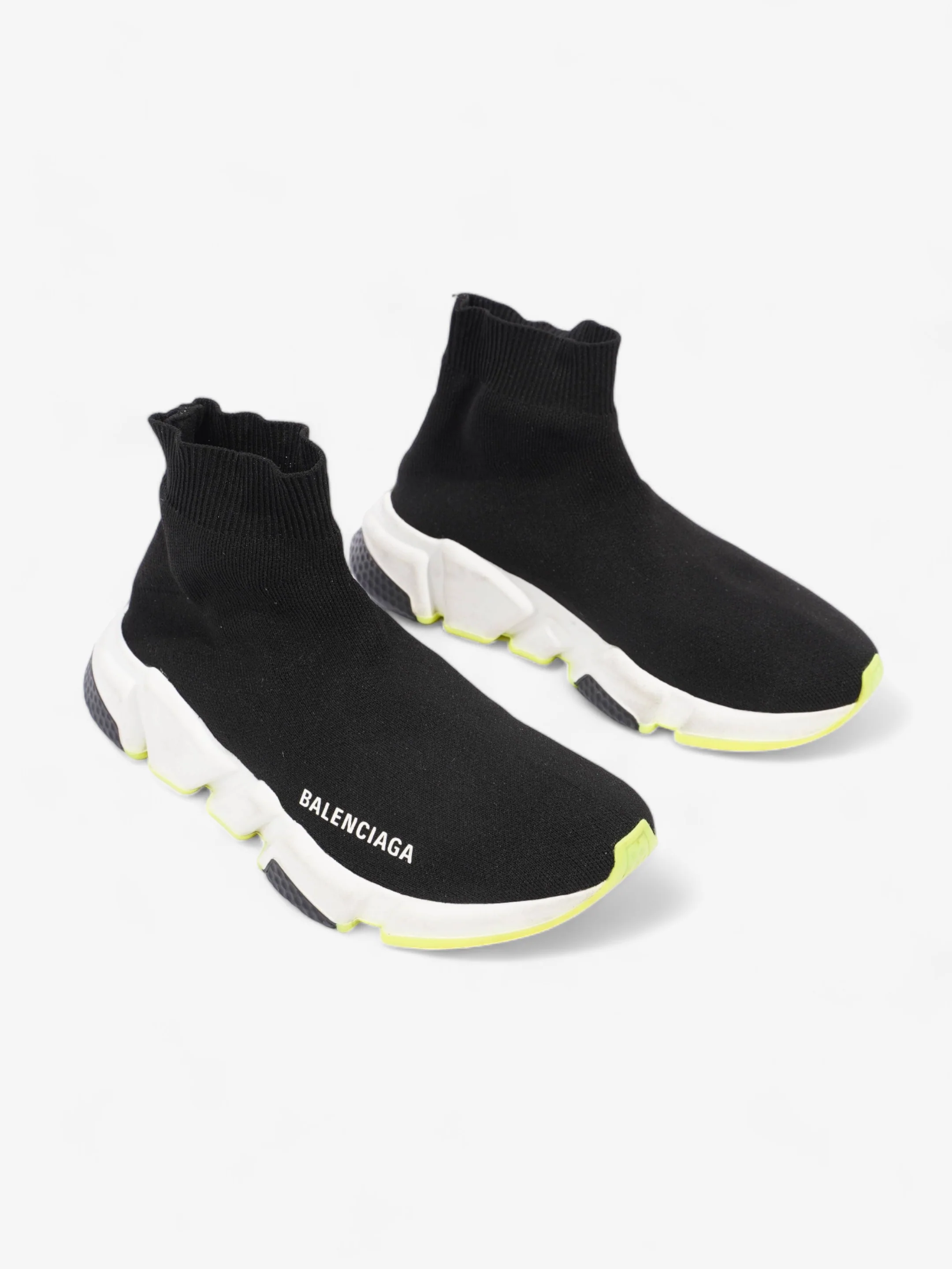 Balenciaga Speed Black / White / Yellow Cotton EU 36 UK 3