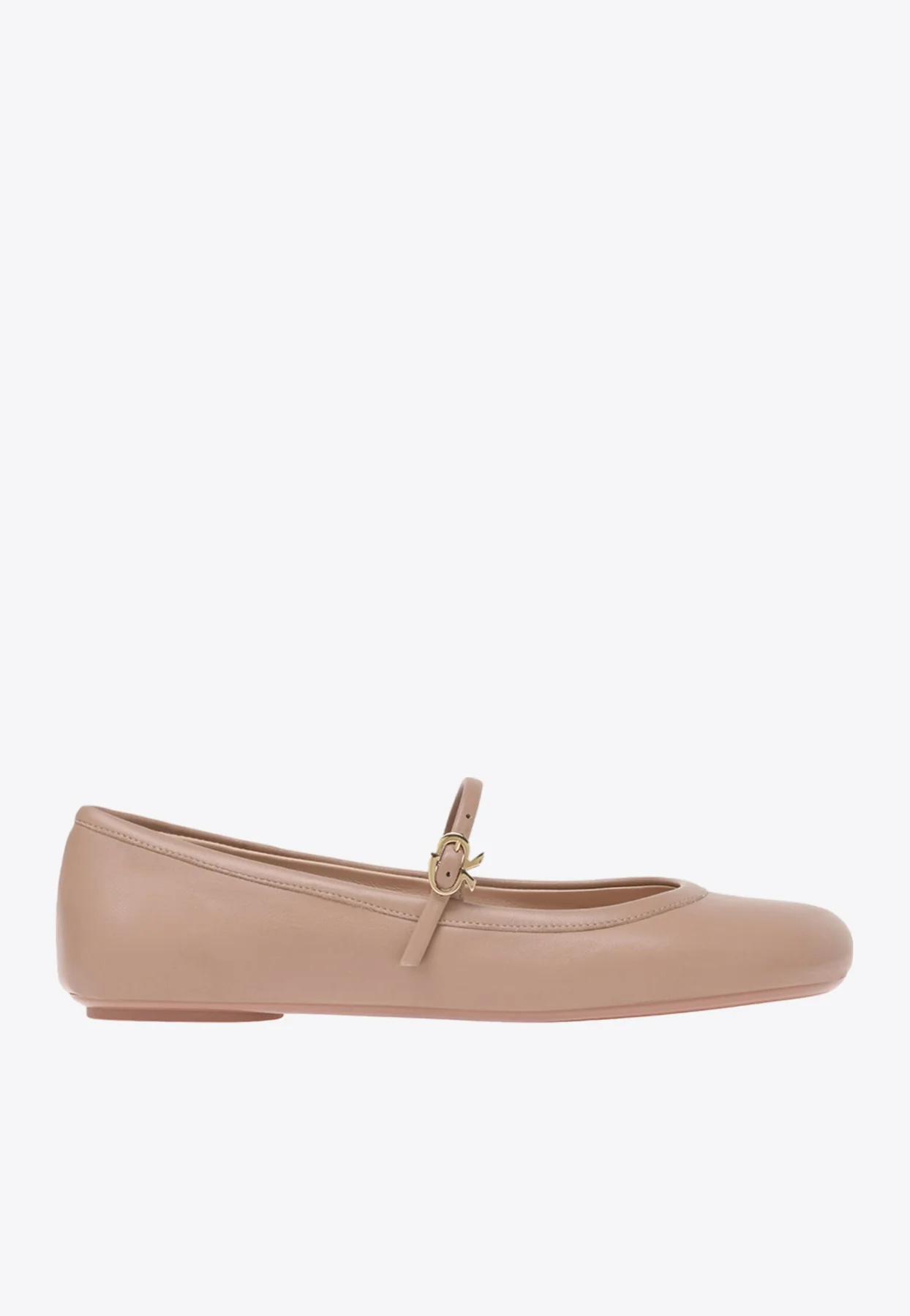 Gianvito Rossi Carla Leather Ballerina Shoes