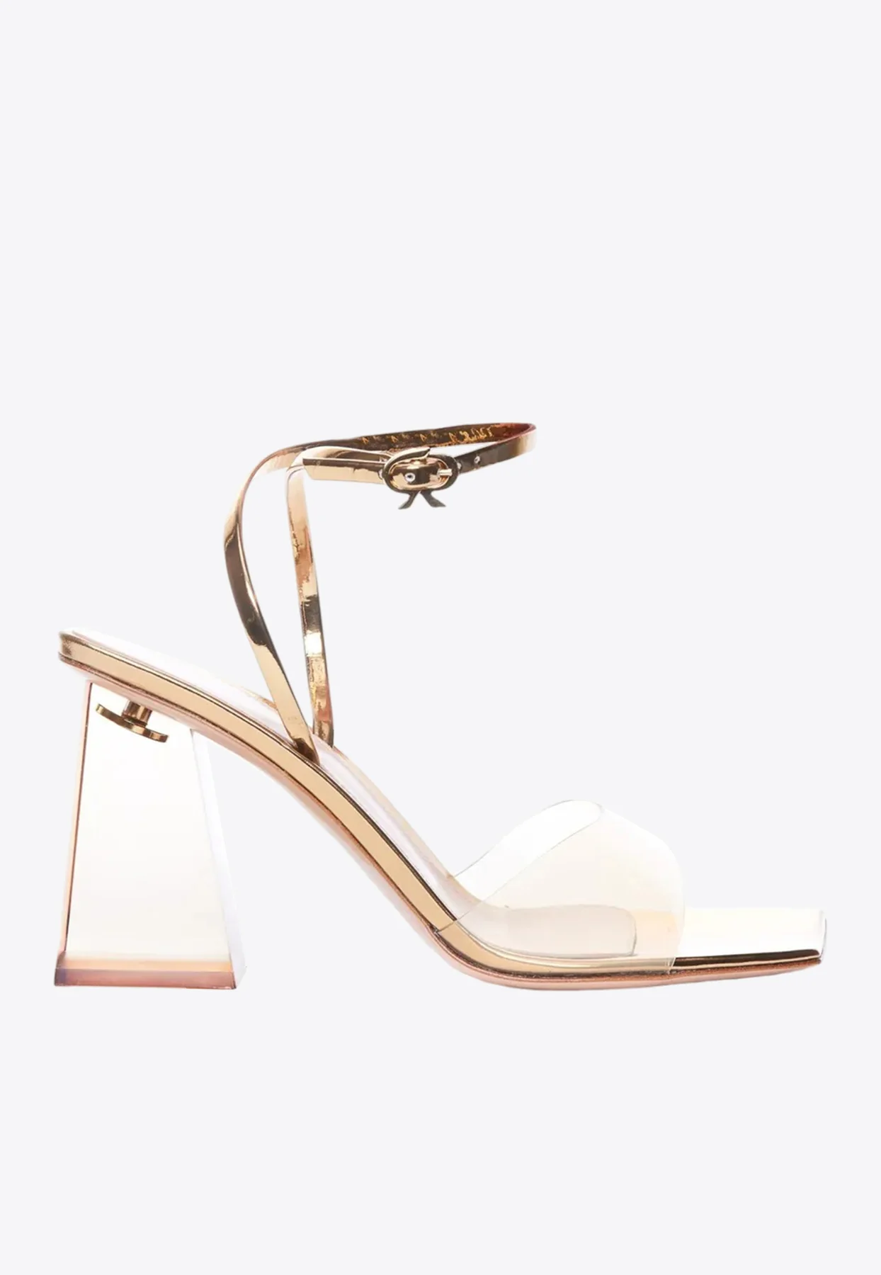 Gianvito Rossi Cosmic 85 Metallic-Leather Sandals