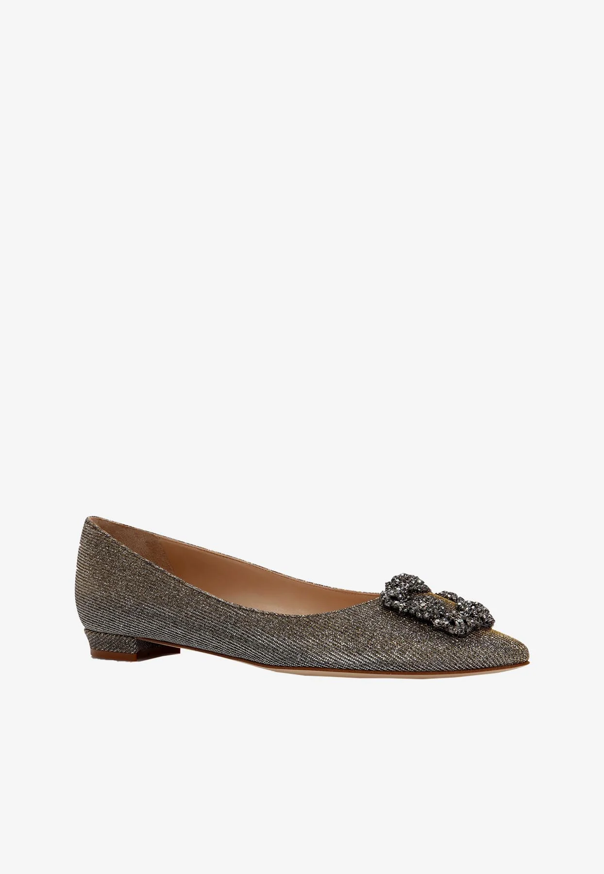 Manolo Blahnik Jewel Buckle Hangisi Flats