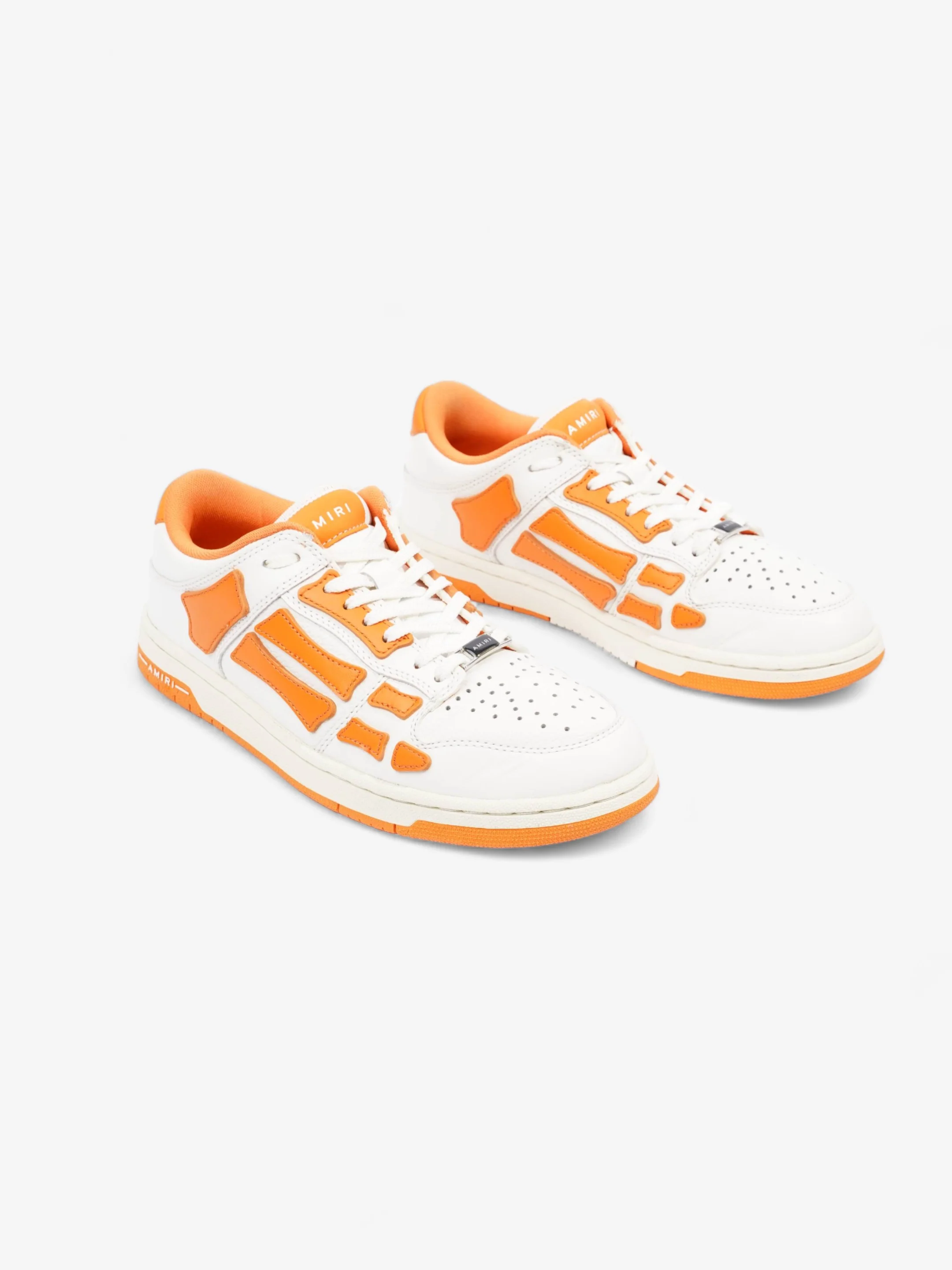 Amiri Skel Top White / Orange Leather EU 40 UK 6
