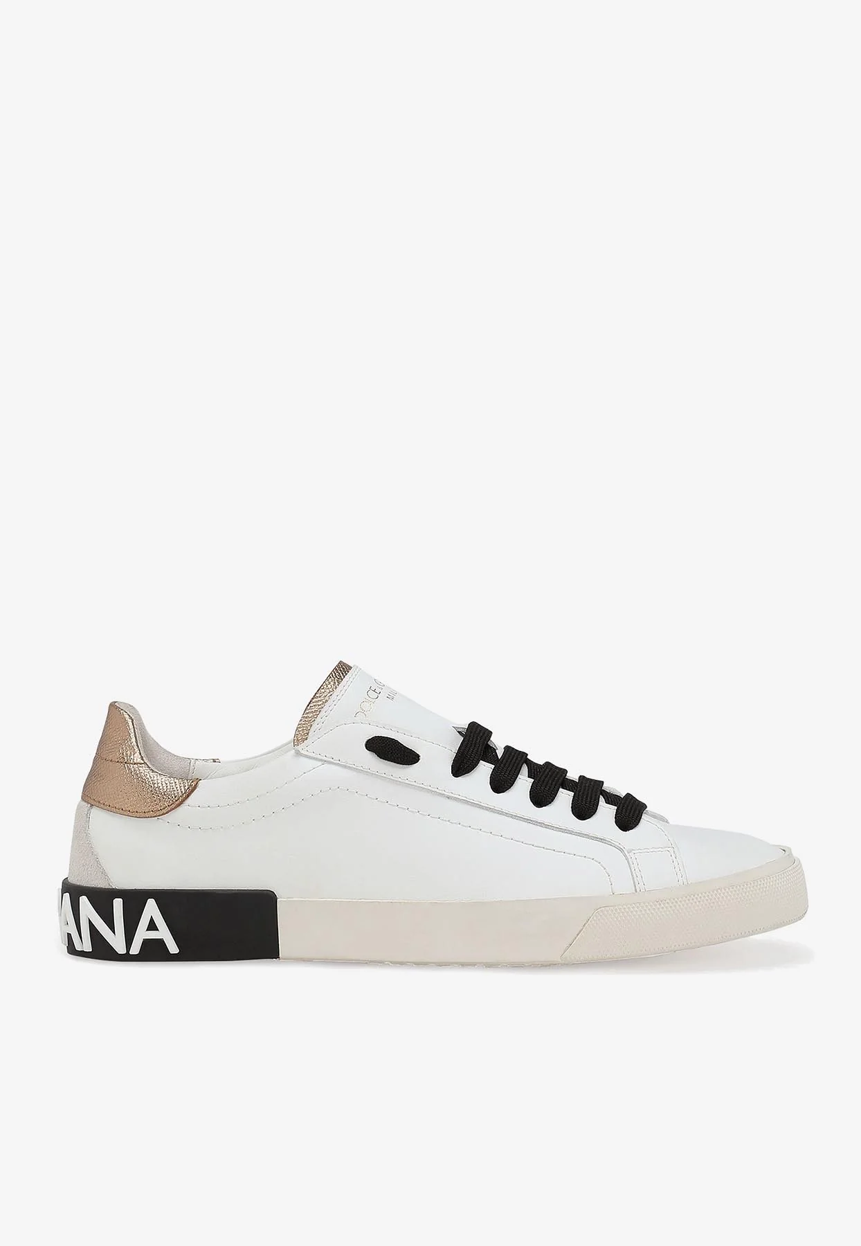 Dolce Gabbana Portofino Vintage Calf Leather Sneakers