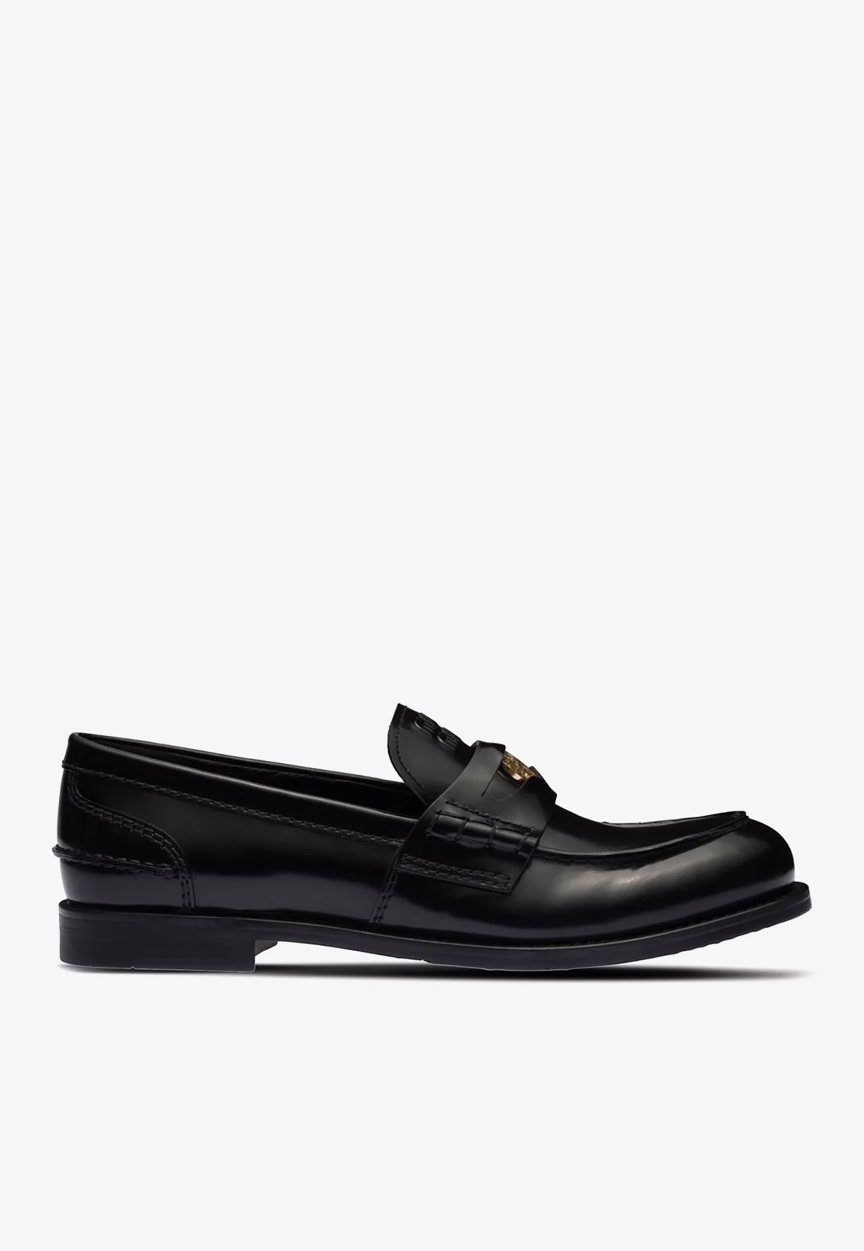 Miu Miu Leather Penny Loafers