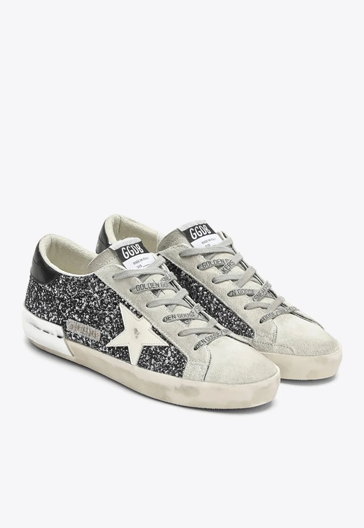 Golden Goose GGDB Super-Star Low-Top Glittered Sneakers Women Men