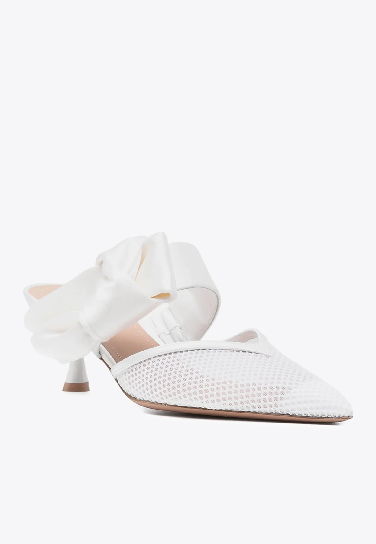 Malone Souliers Marie 45 Satin Bow Mules