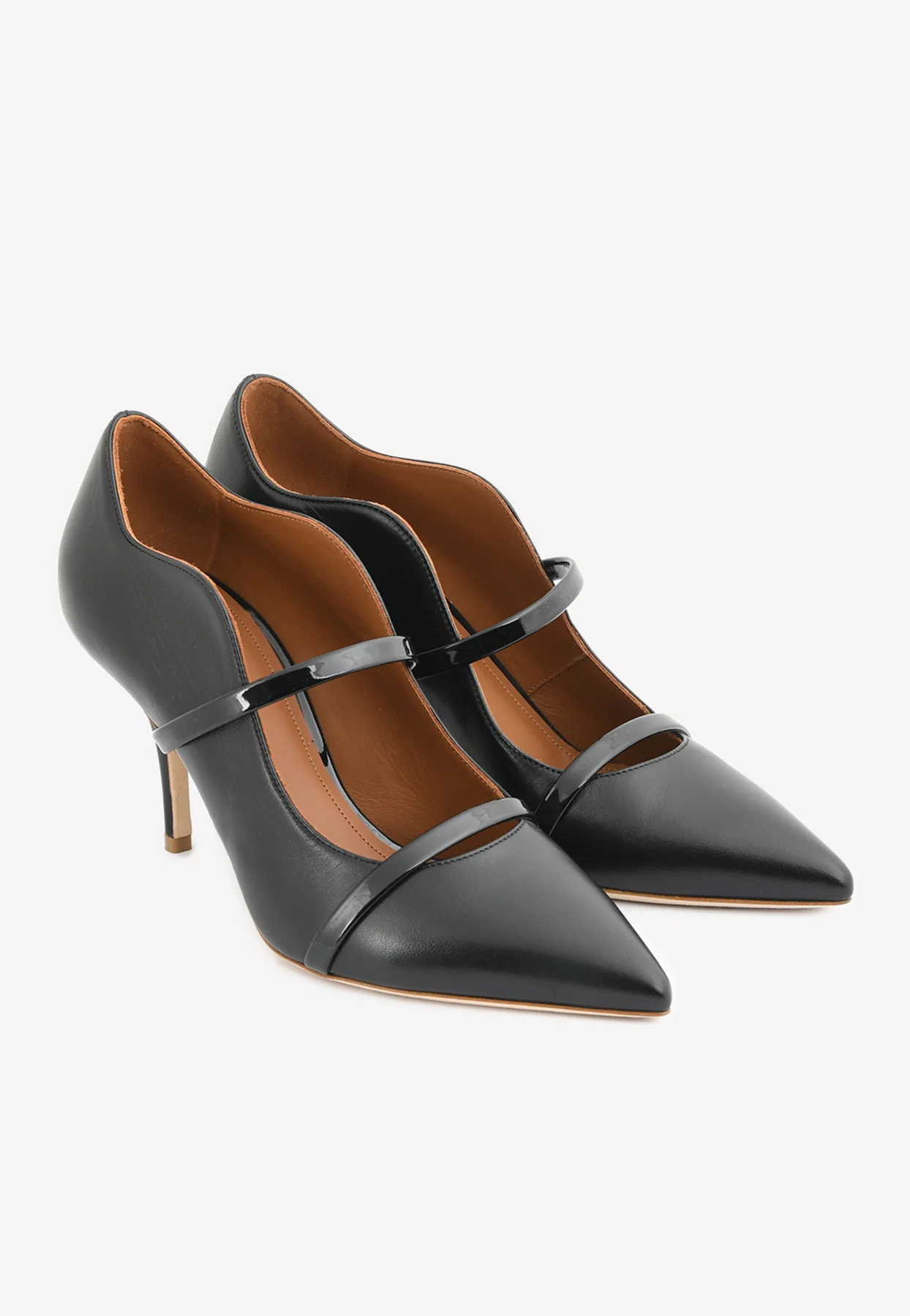 Malone Souliers Maureen 70 Pointed Pumps in Nappa Leather