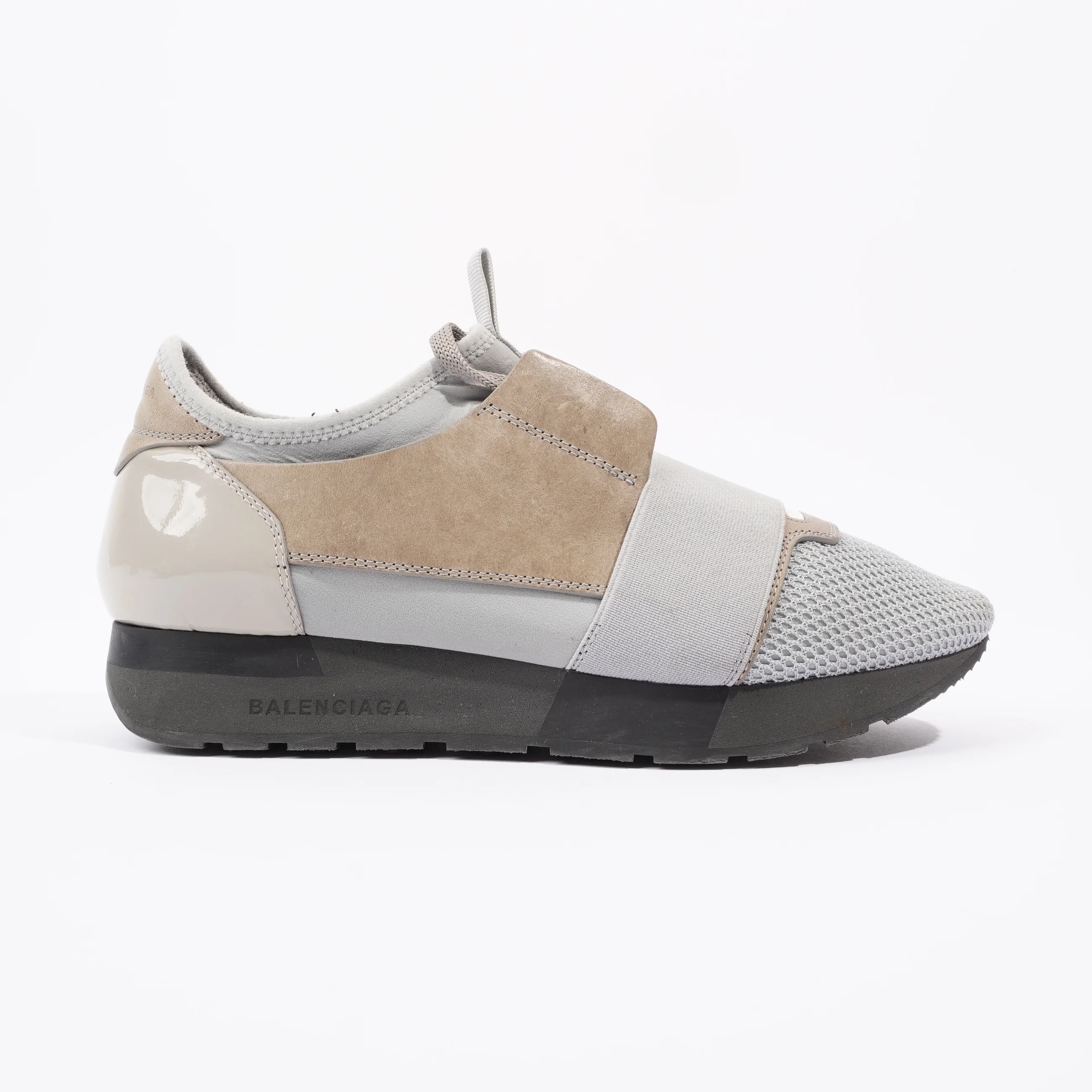 Balenciaga Race Runner Sneakers Grey / Beige Mesh EU 37 UK 4