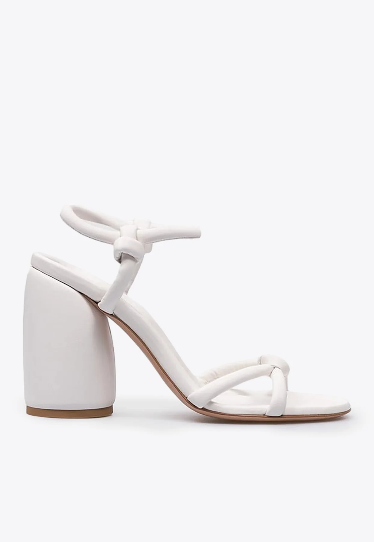 Gianvito Rossi 105 Knot-Detailed Leather Sandals