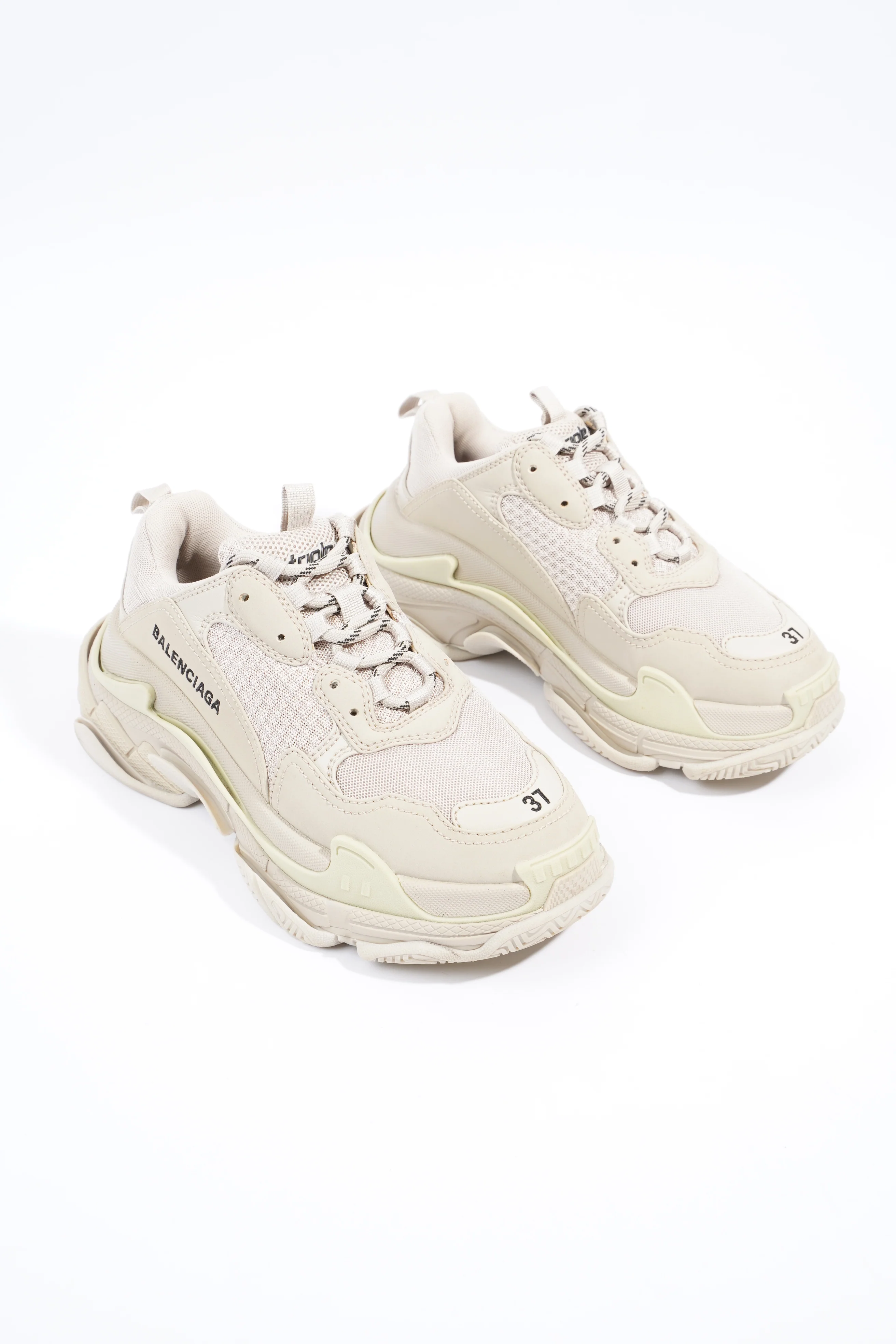 Balenciaga Triple S Beige Mesh EU 37 UK 4