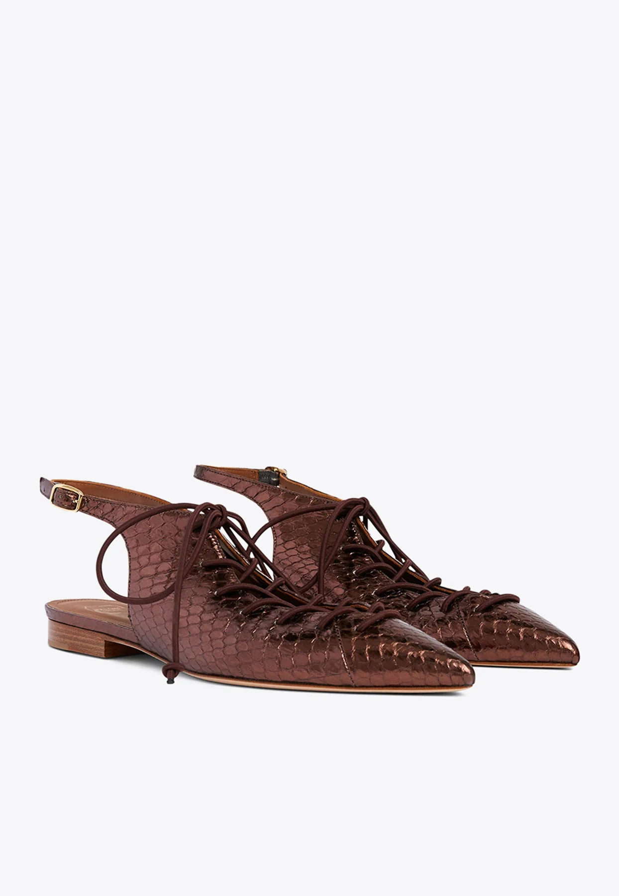 Malone Souliers Alessandra Lace-Up Flats